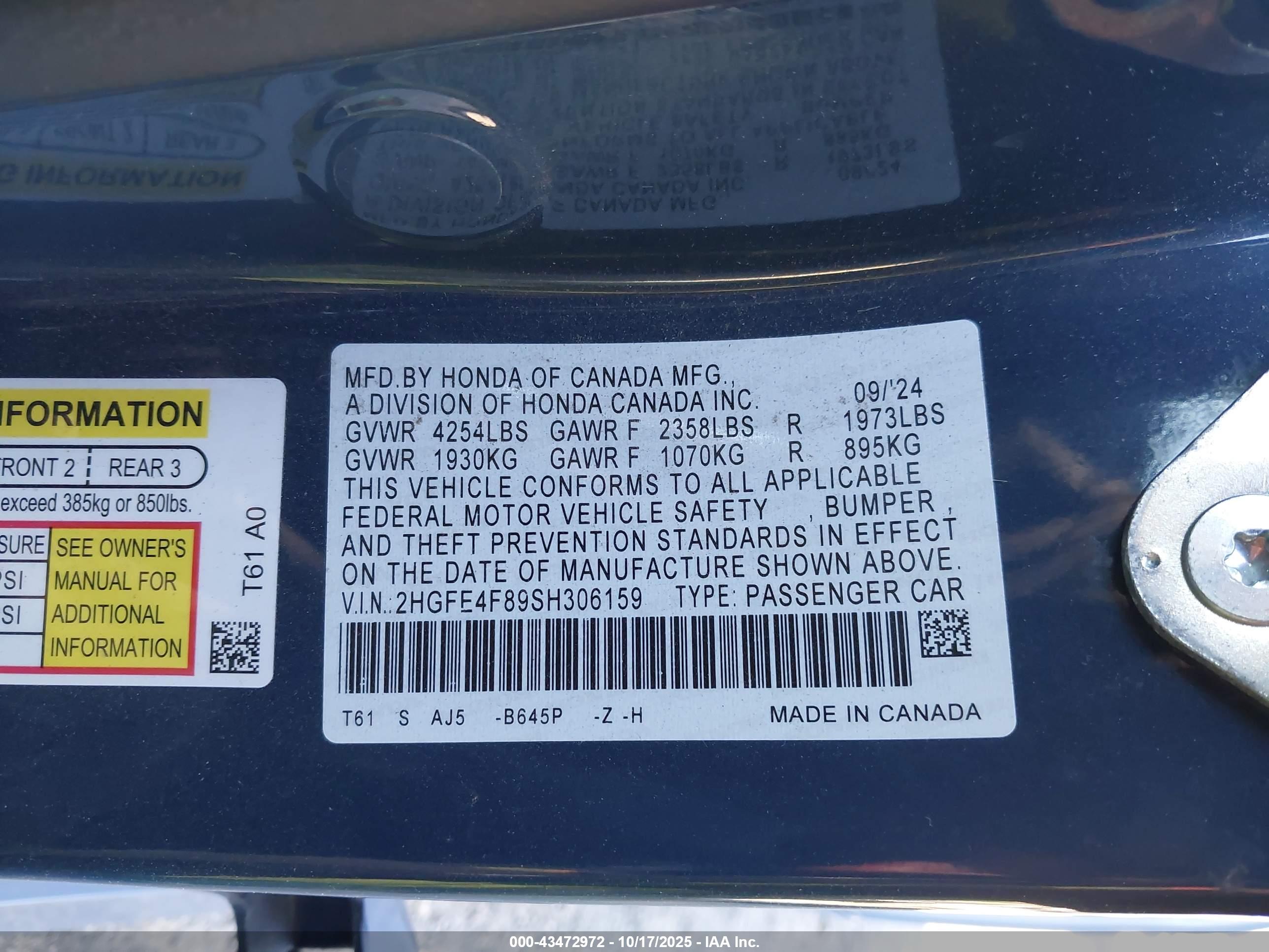 HONDA CIVIC image 9