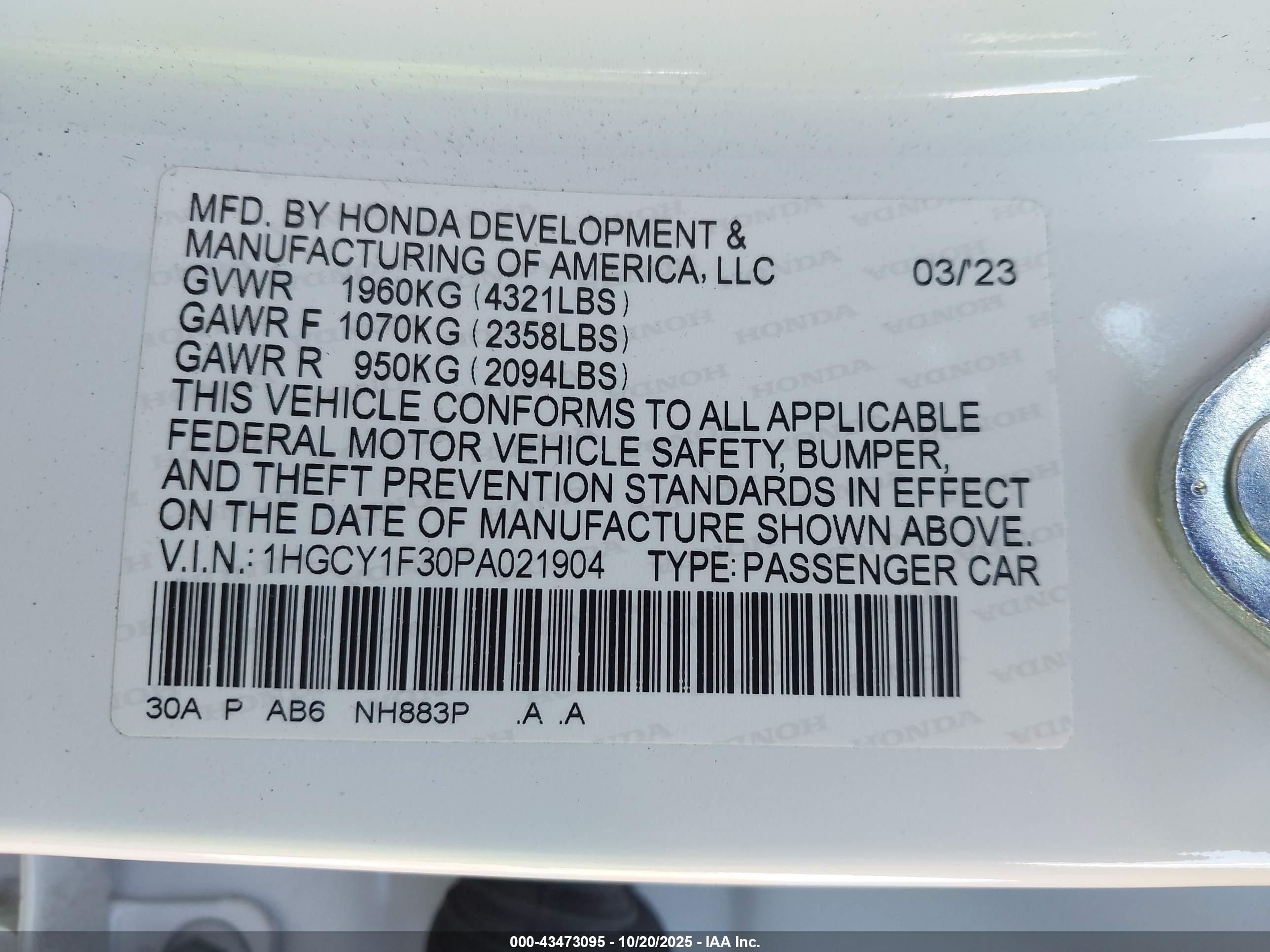 HONDA ACCORD image 9