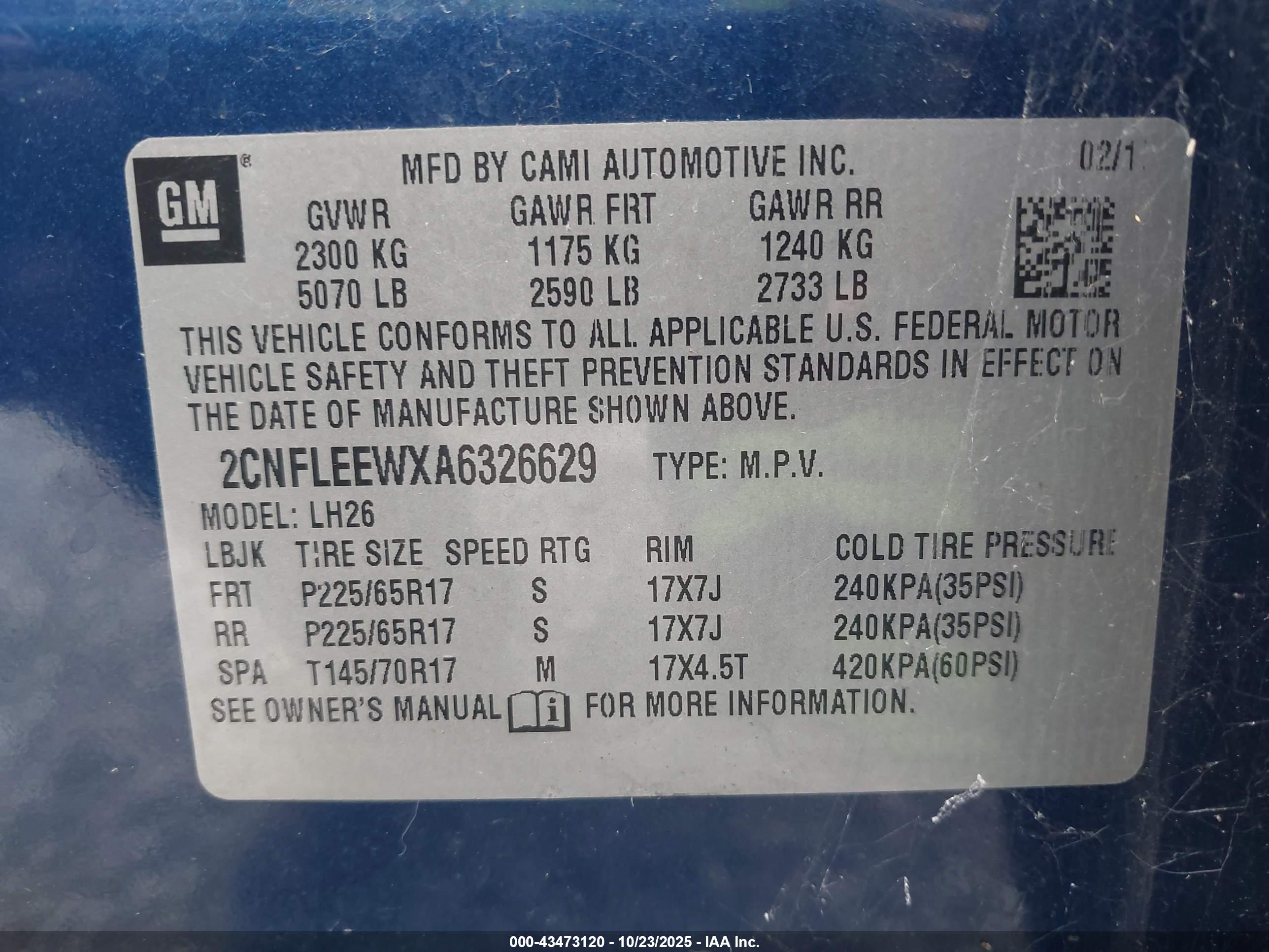 CHEVROLET EQUINOX image 9