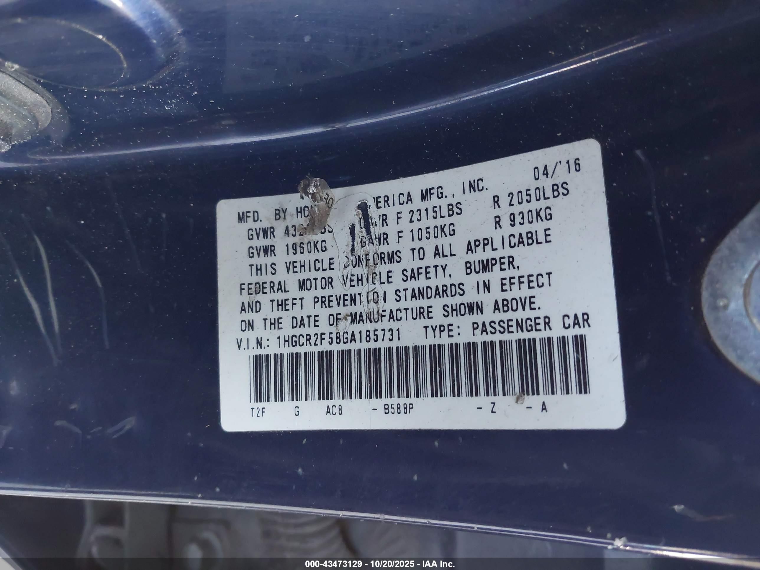HONDA ACCORD image 9