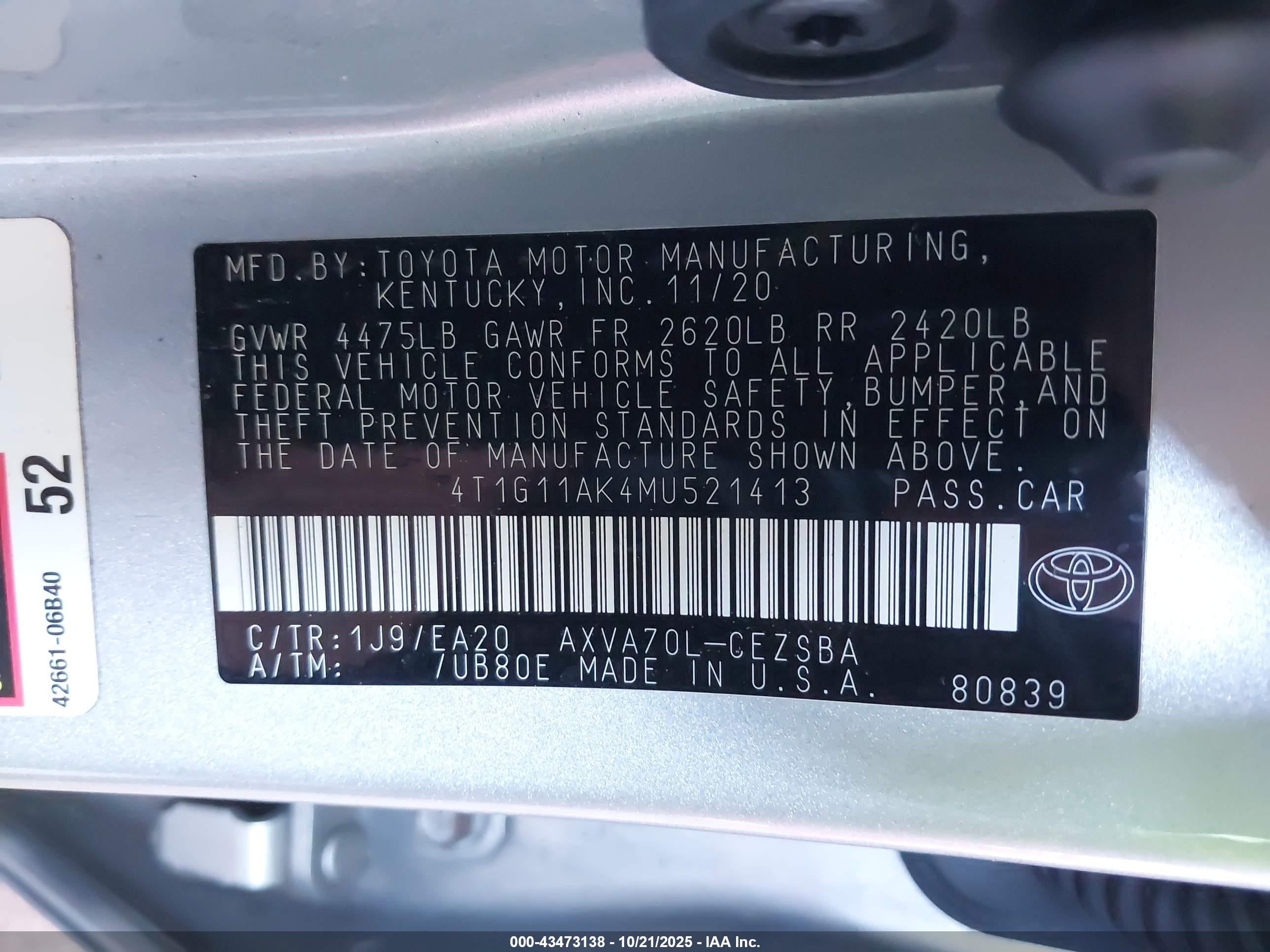 TOYOTA CAMRY image 9