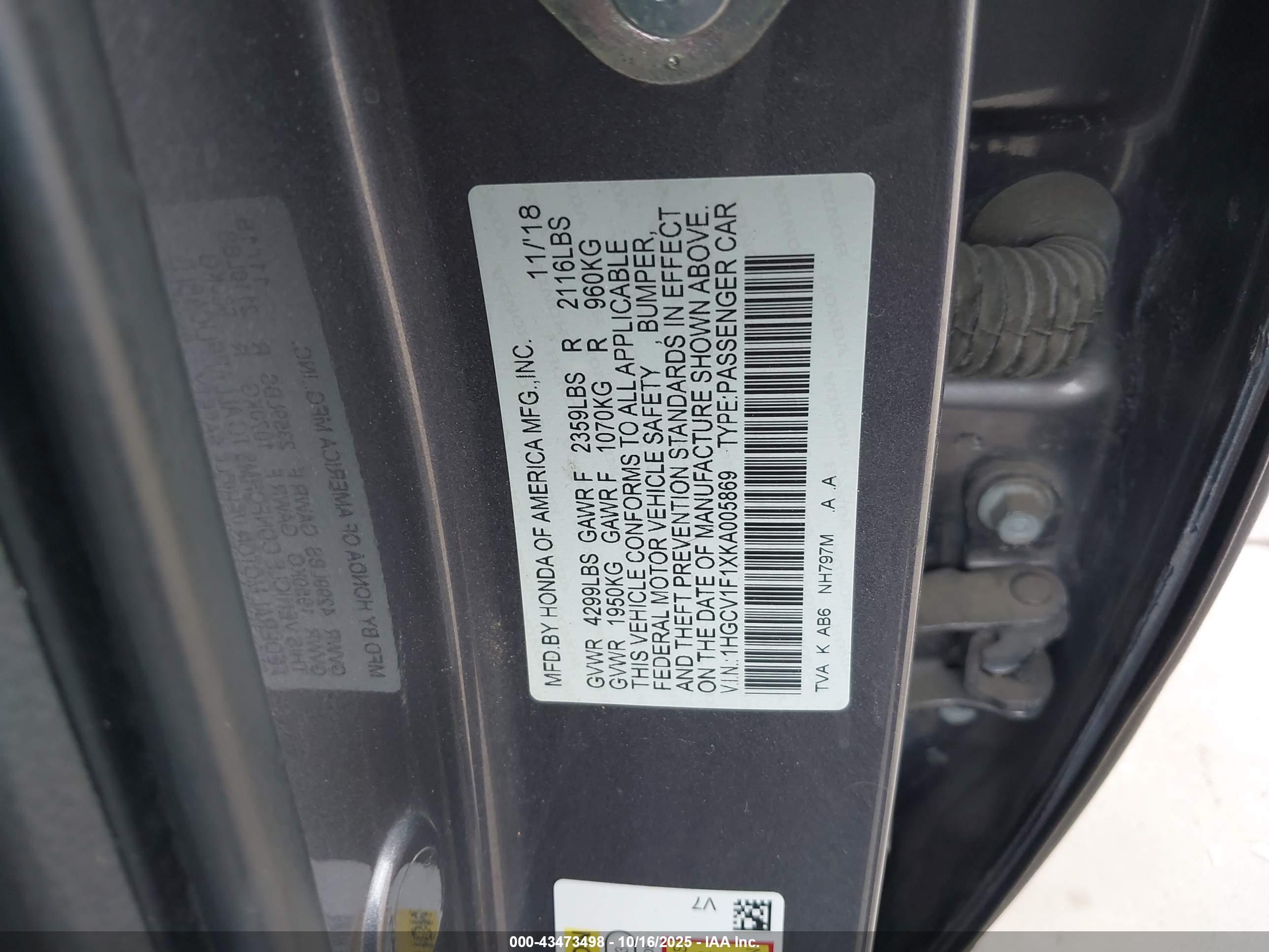 HONDA ACCORD image 9
