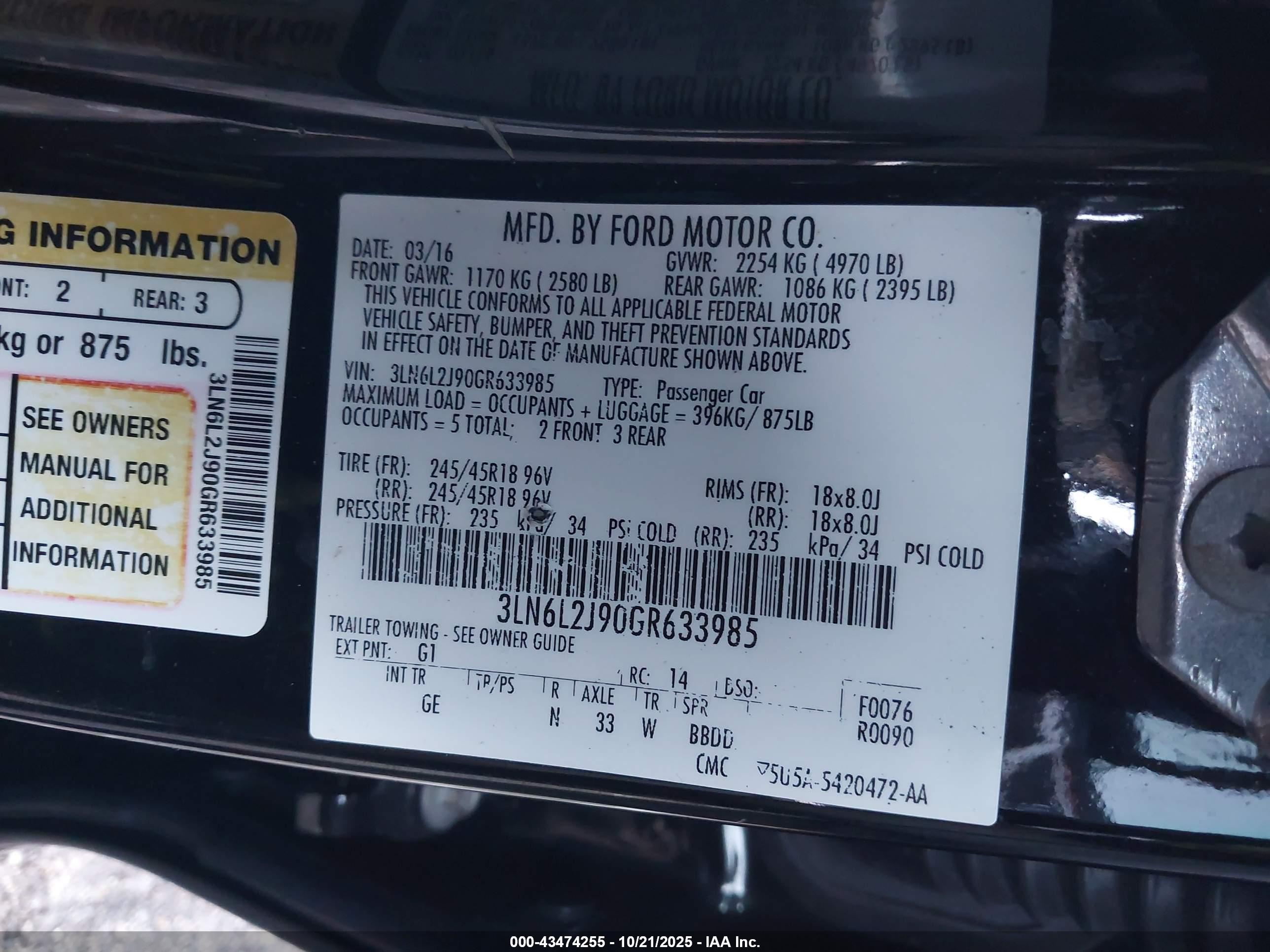 LINCOLN MKZ image 9