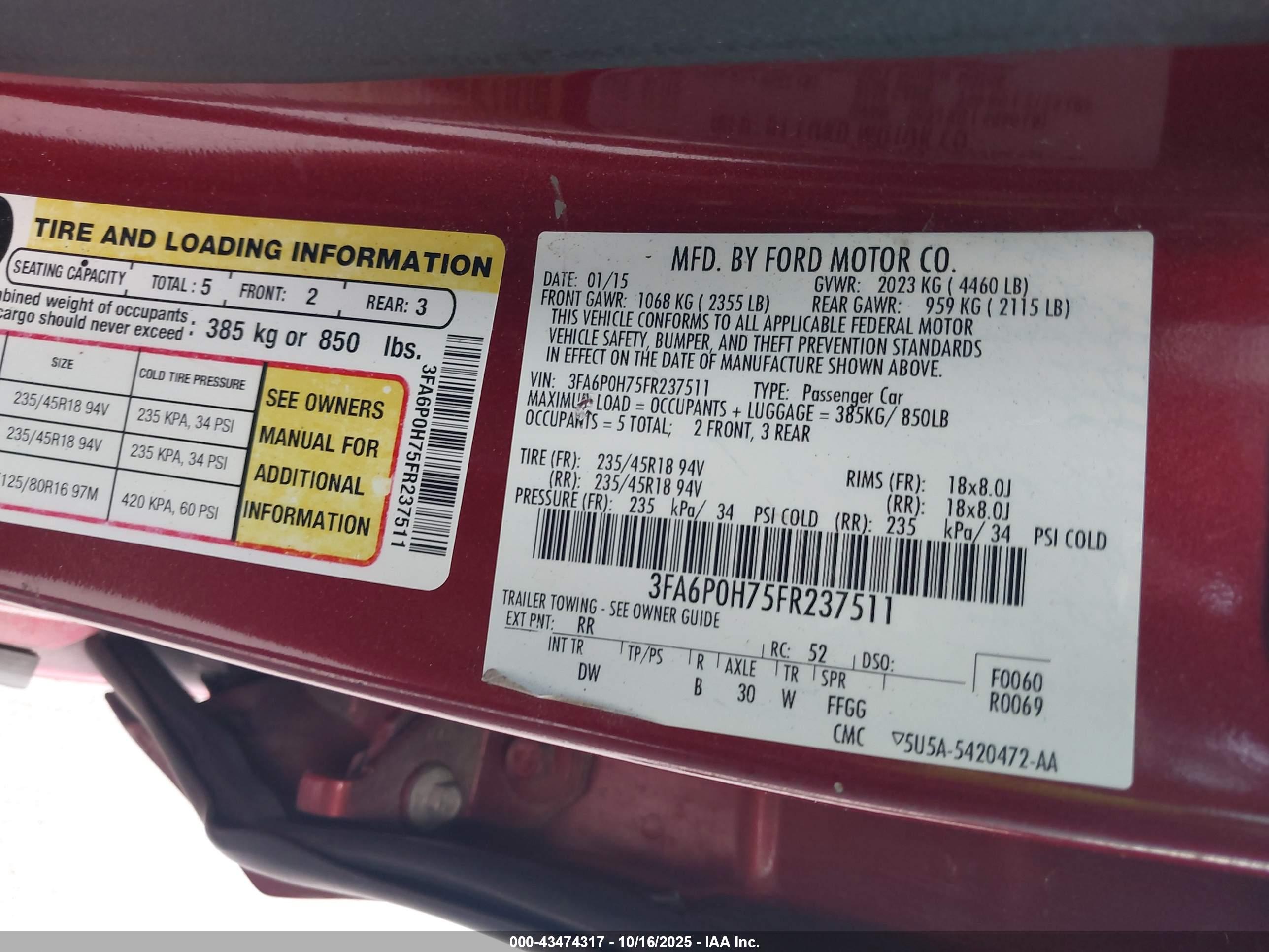 FORD FUSION image 9