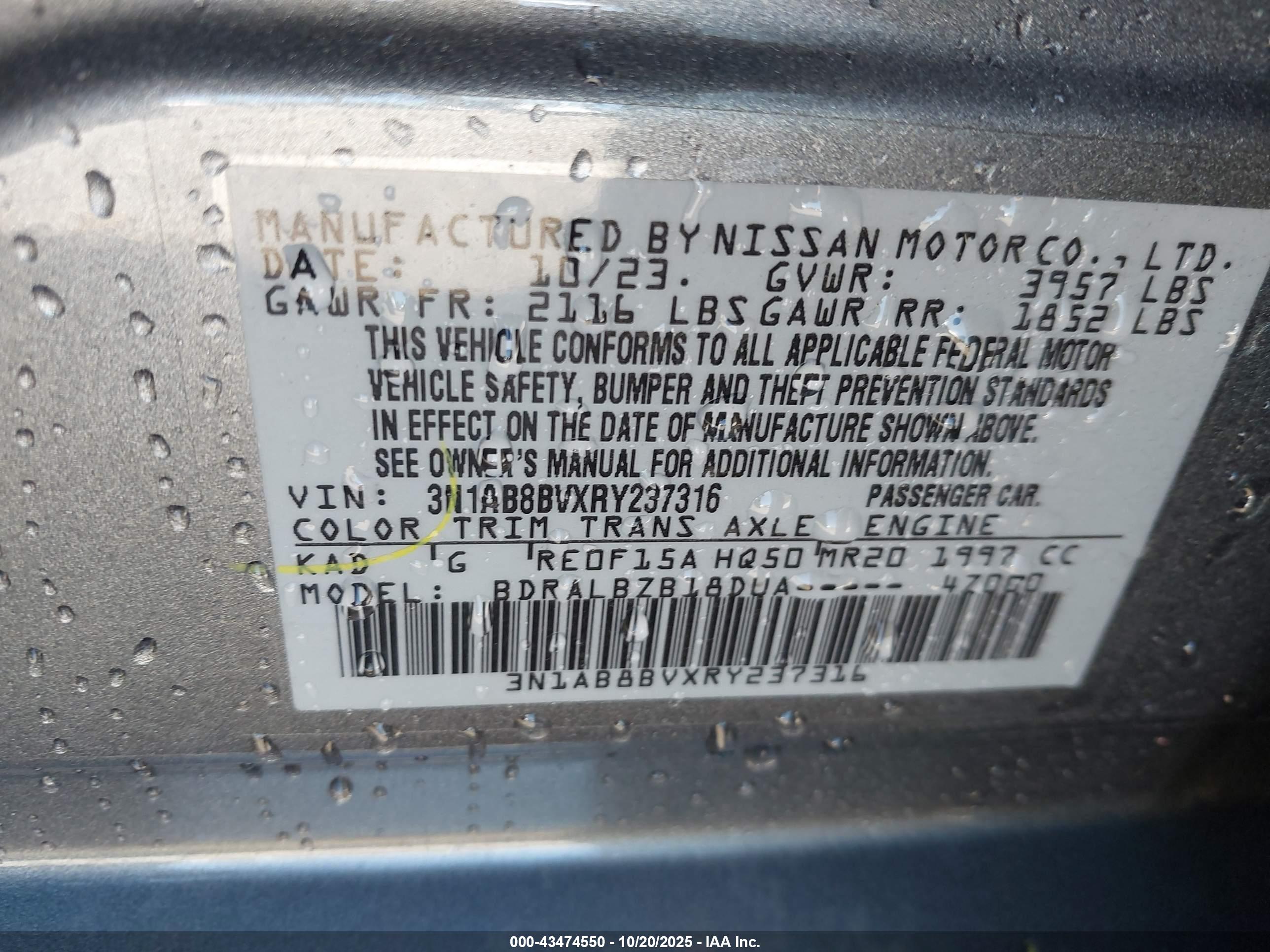 NISSAN SENTRA image 9