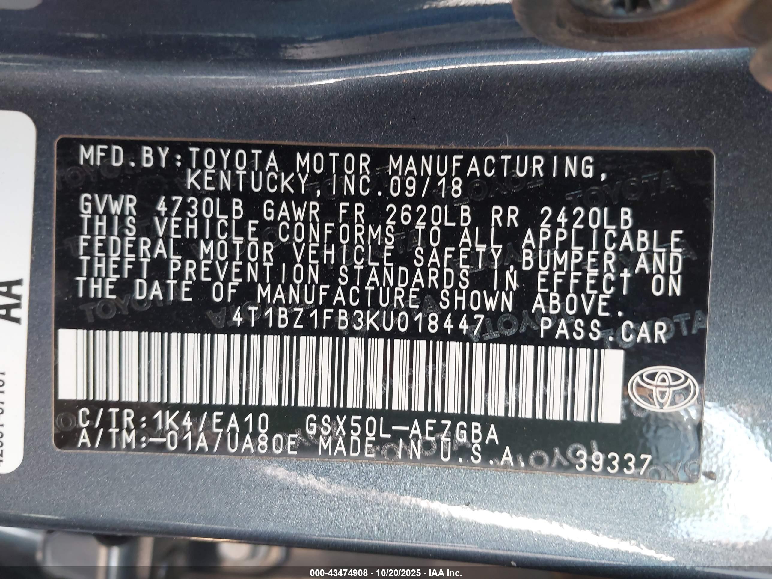 TOYOTA AVALON image 9