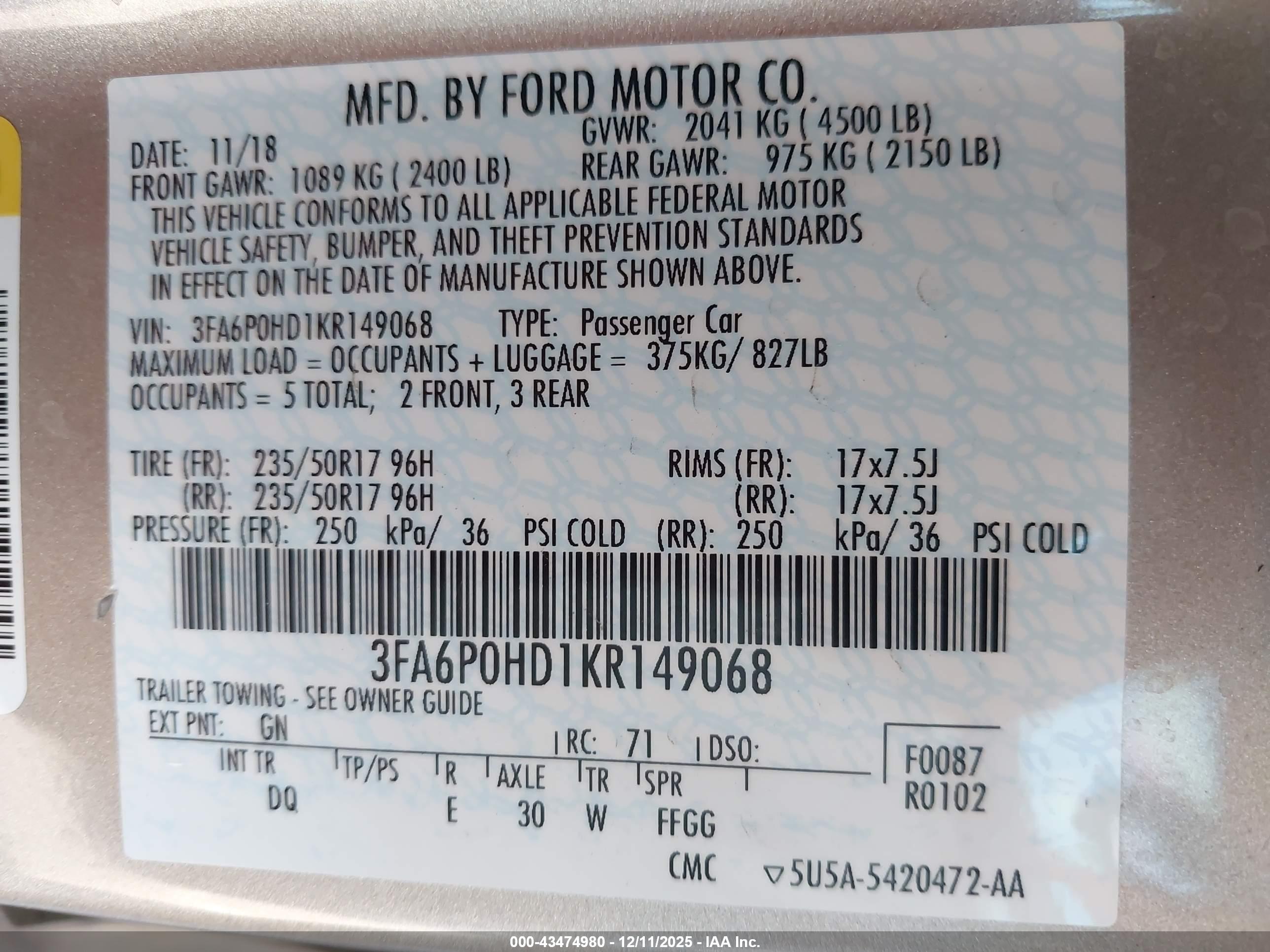FORD FUSION image 9