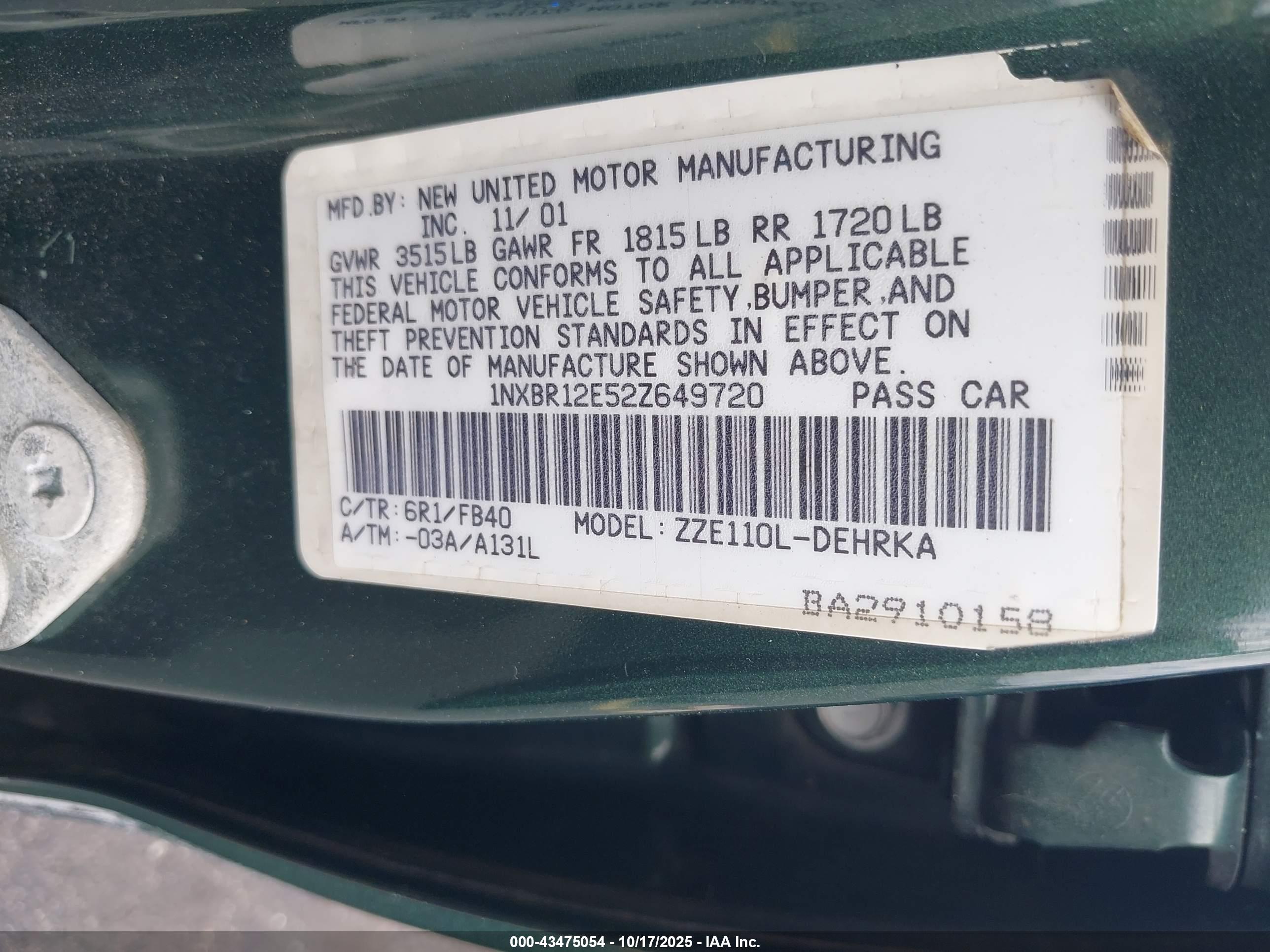 TOYOTA COROLLA image 9