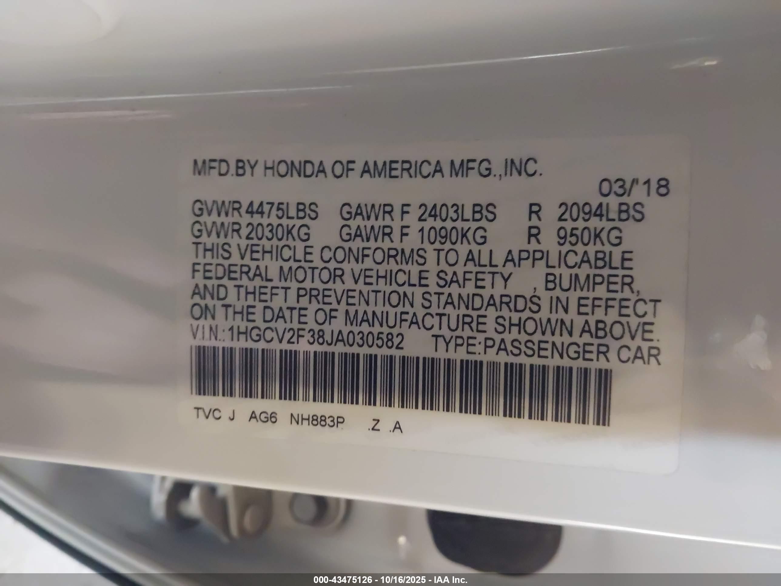 HONDA ACCORD image 9