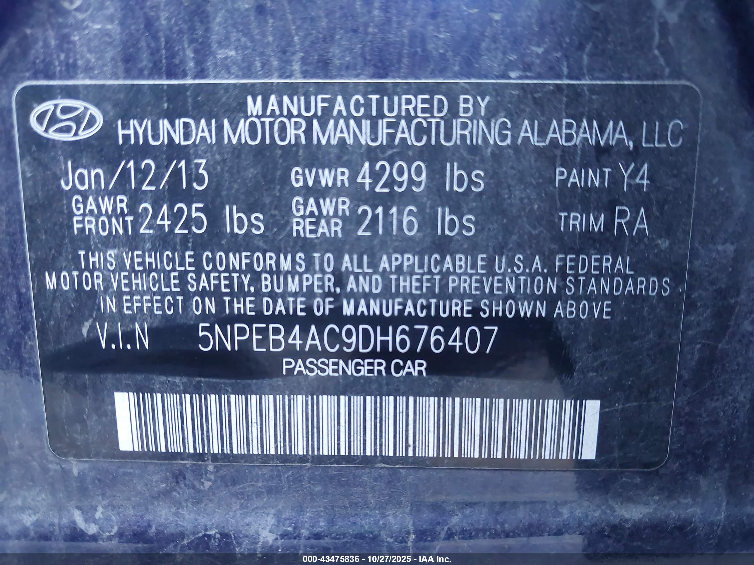 HYUNDAI SONATA image 9