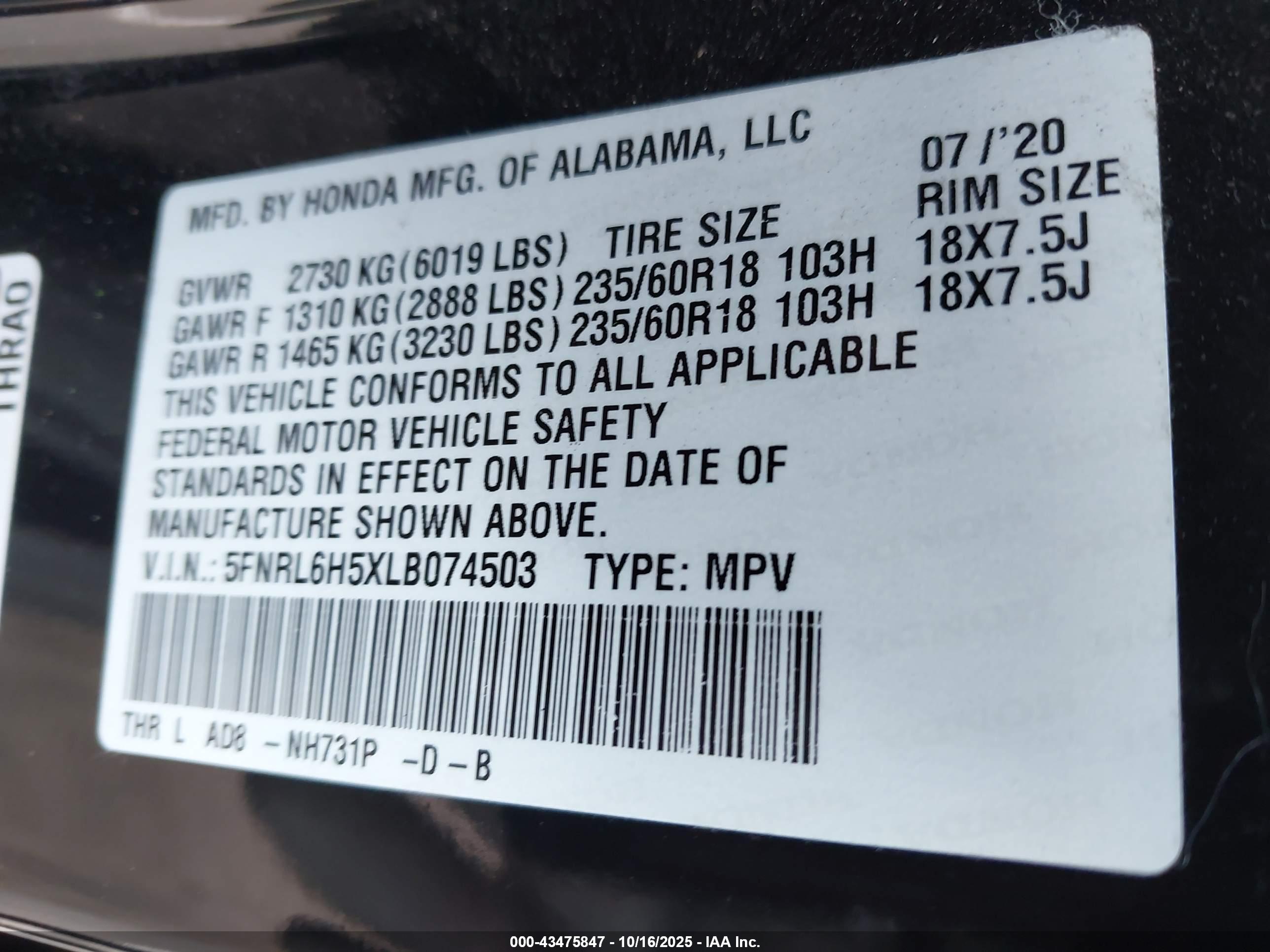 HONDA ODYSSEY image 9