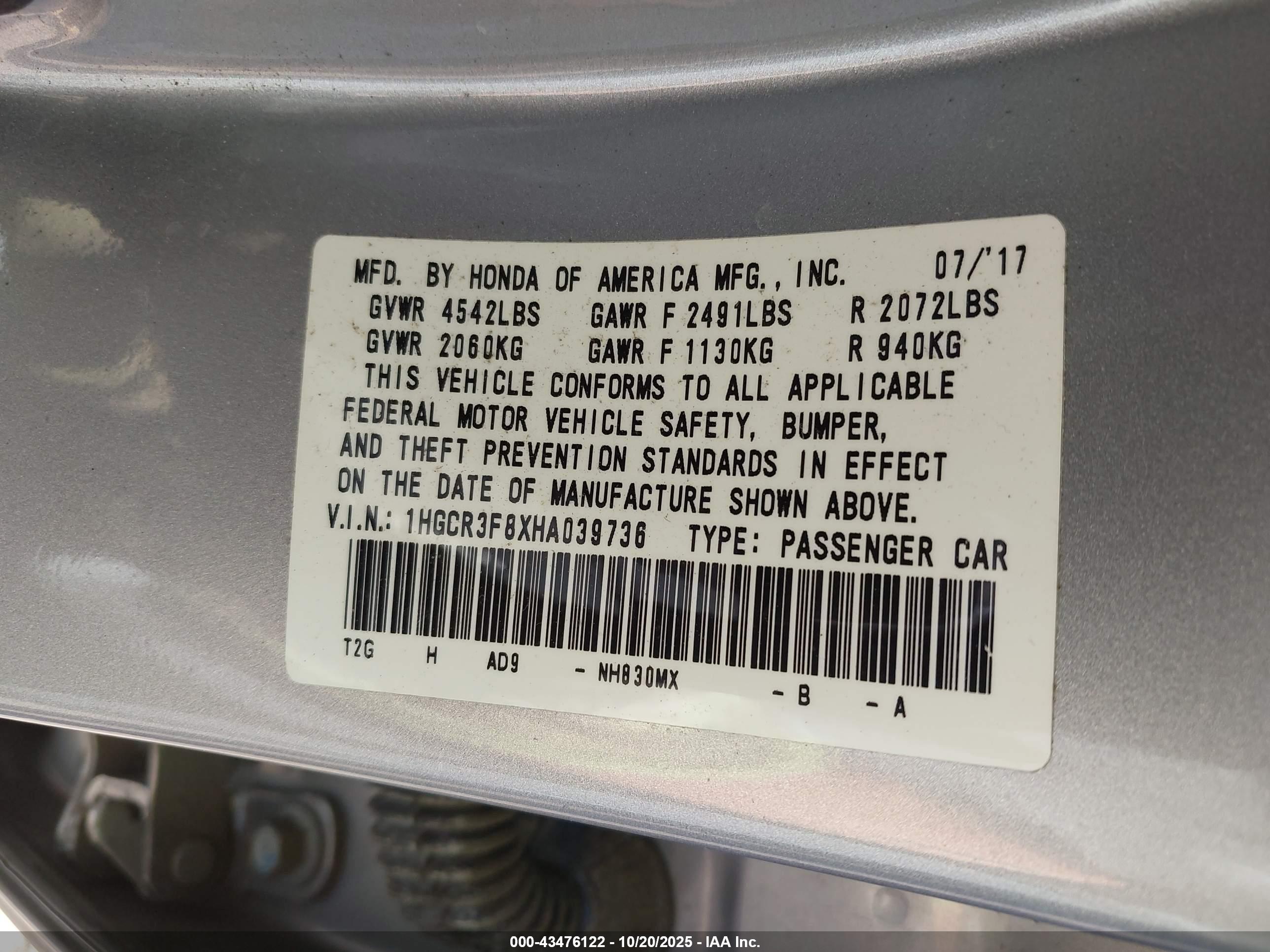 HONDA ACCORD image 9