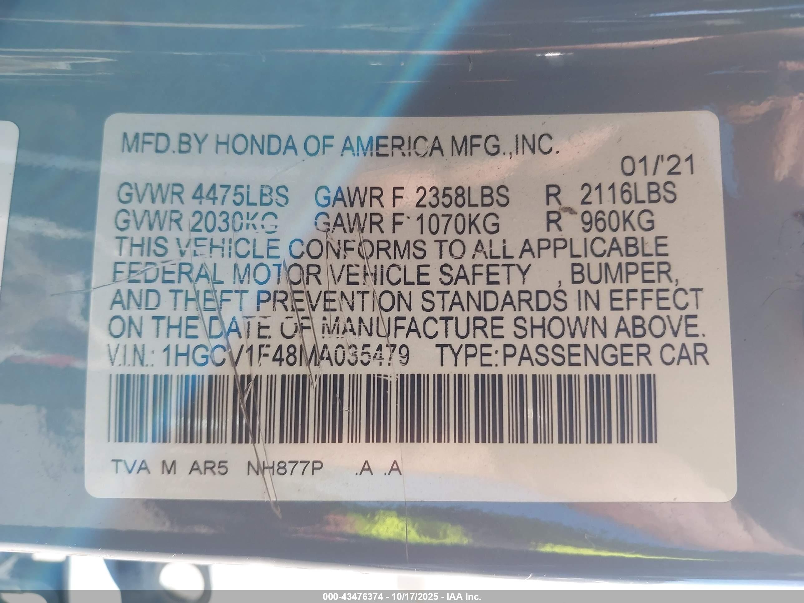 HONDA ACCORD image 9