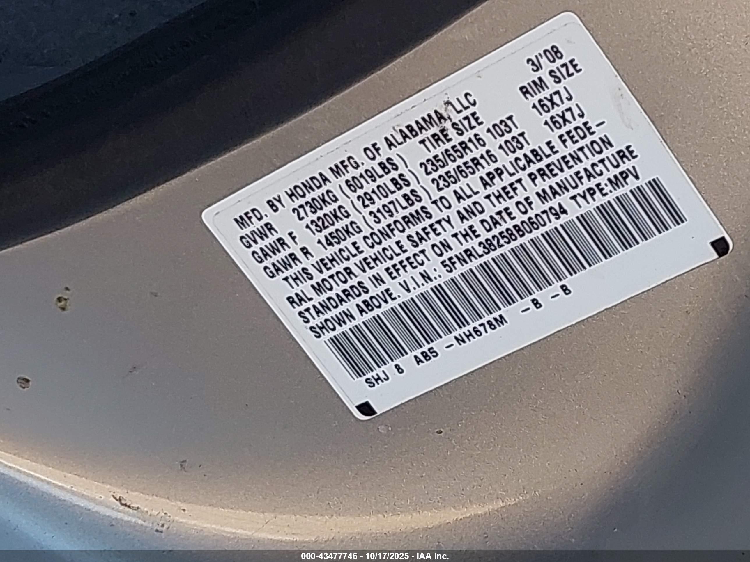 HONDA ODYSSEY image 9