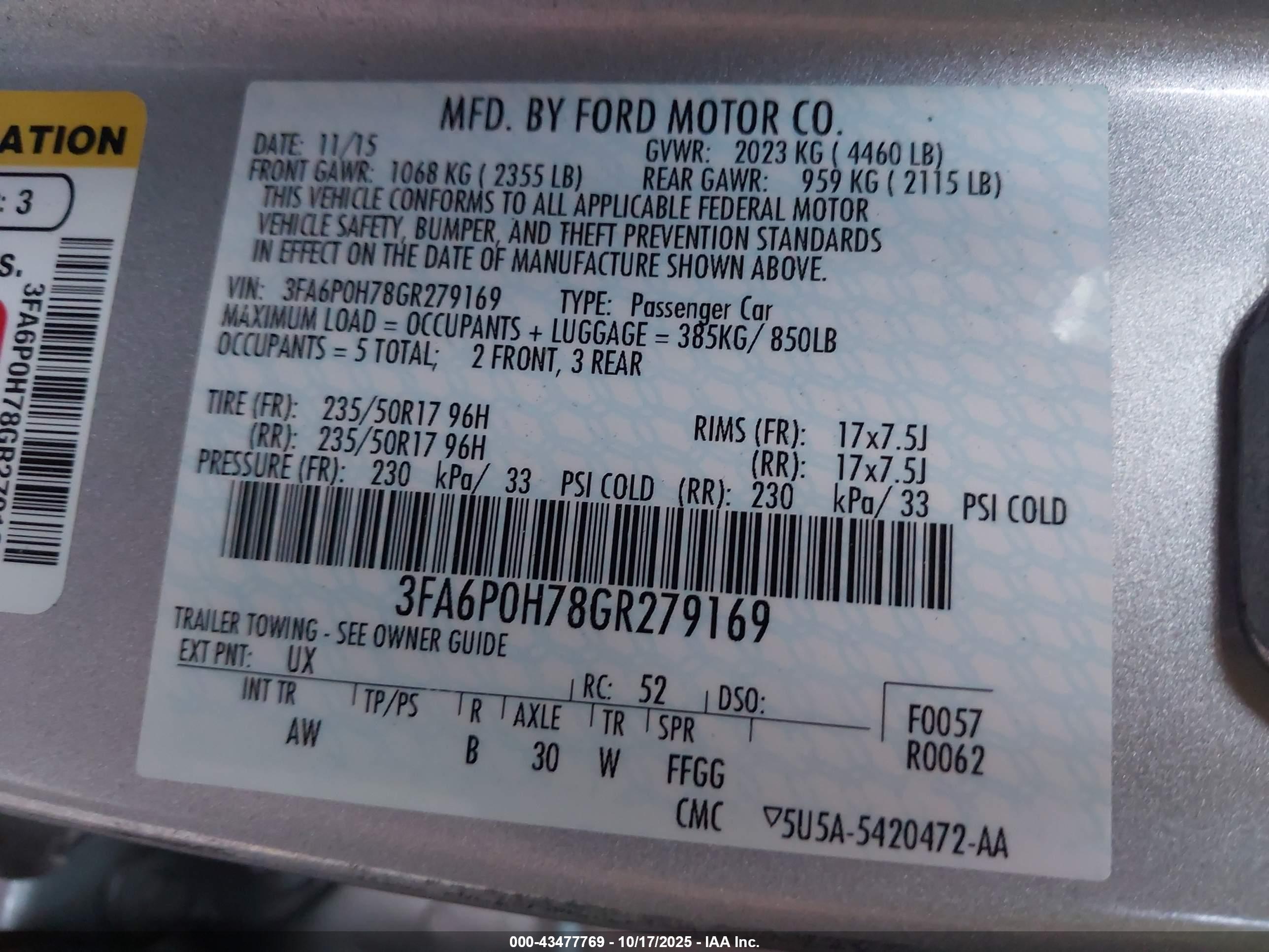 FORD FUSION image 9