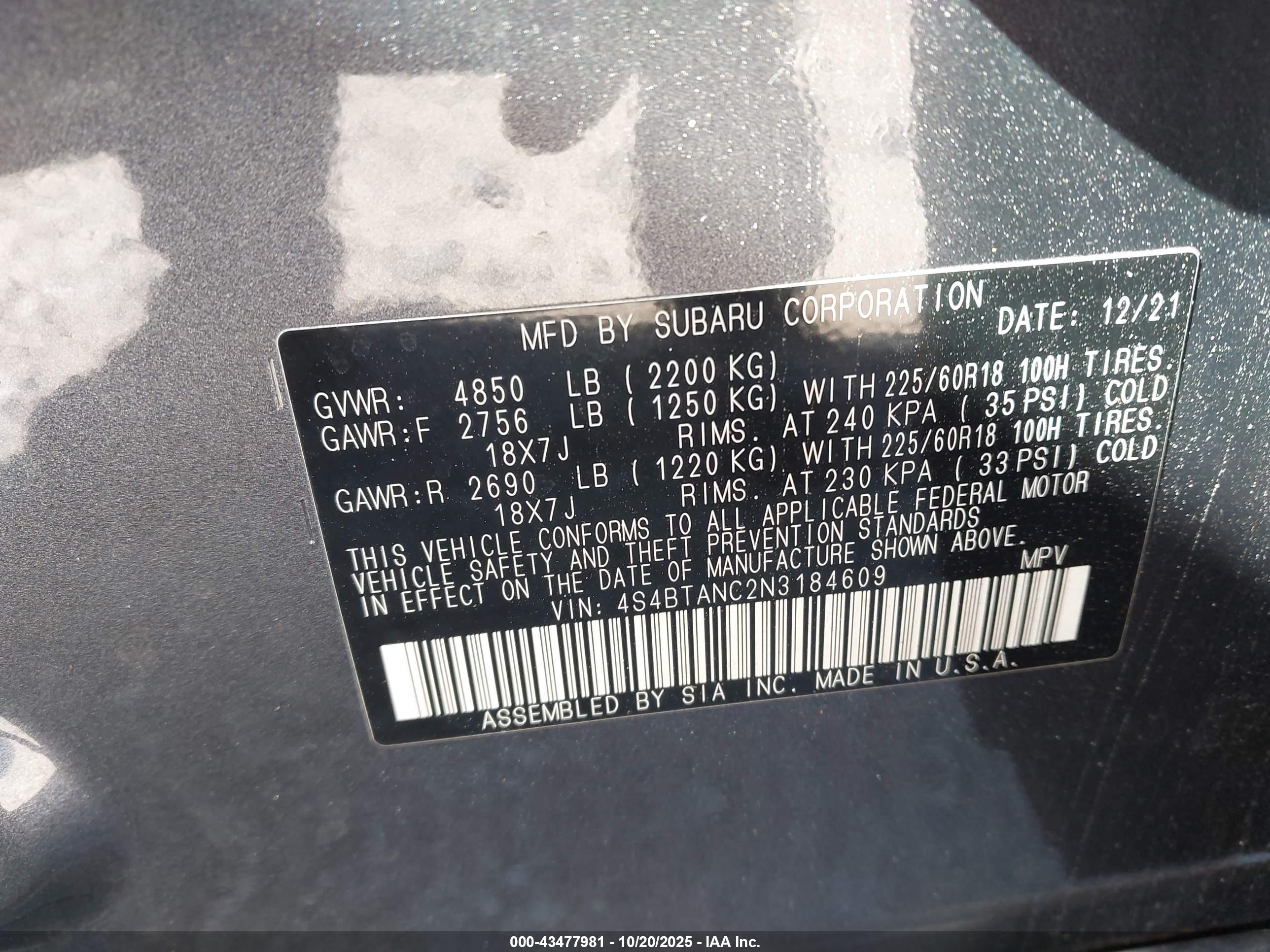 SUBARU OUTBACK image 9