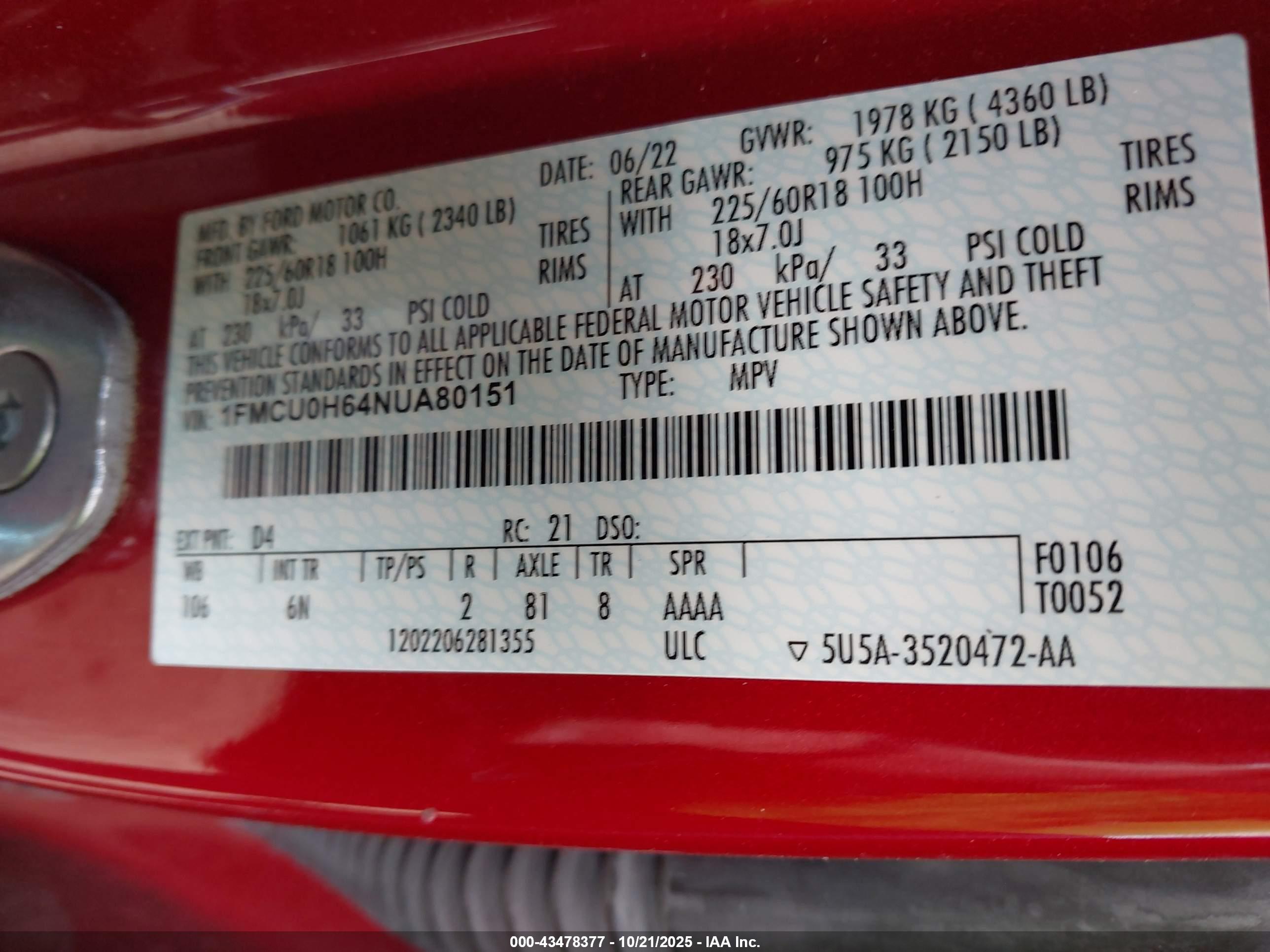 FORD ESCAPE image 9