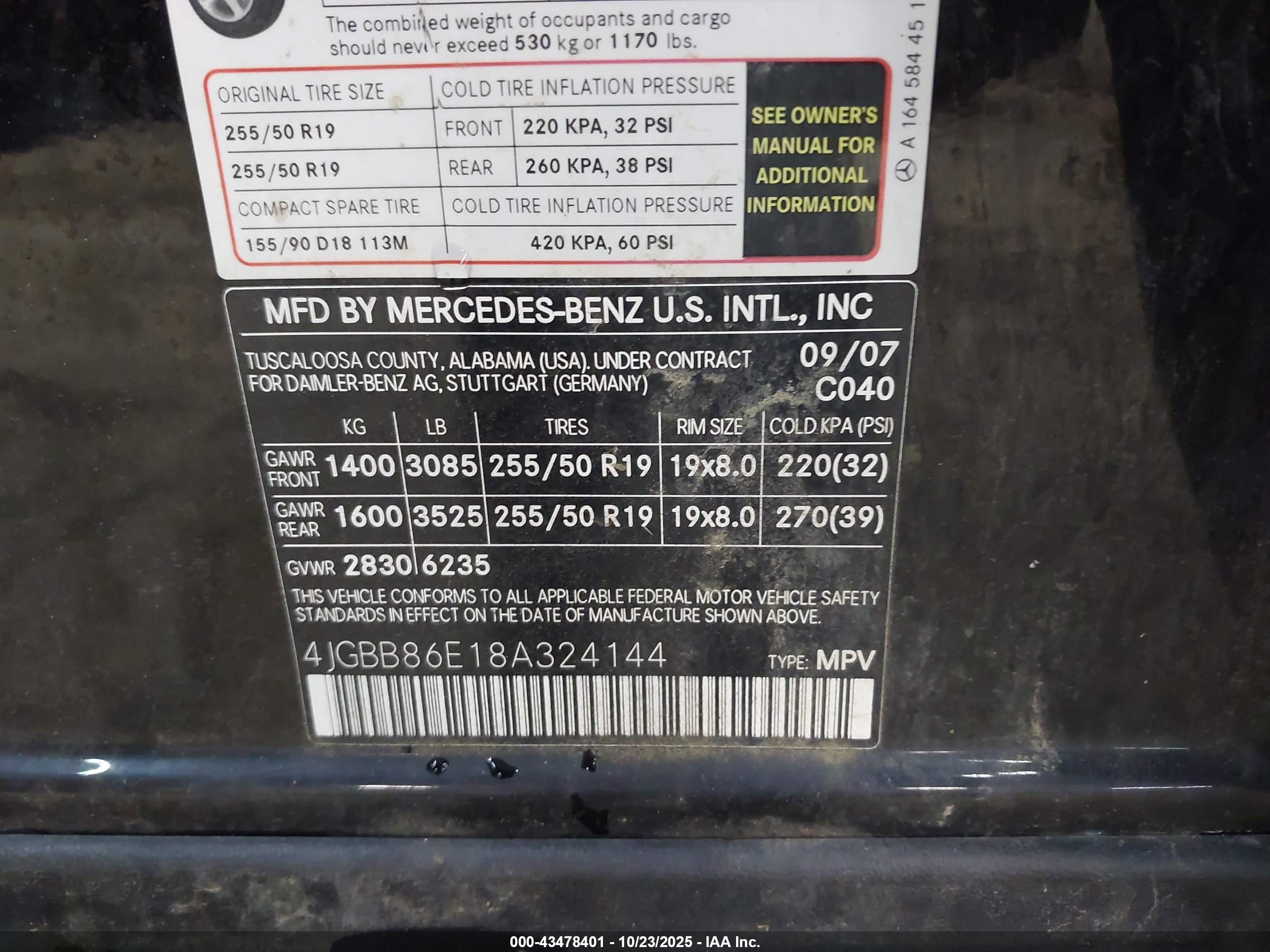 MERCEDES-BENZ ML image 9