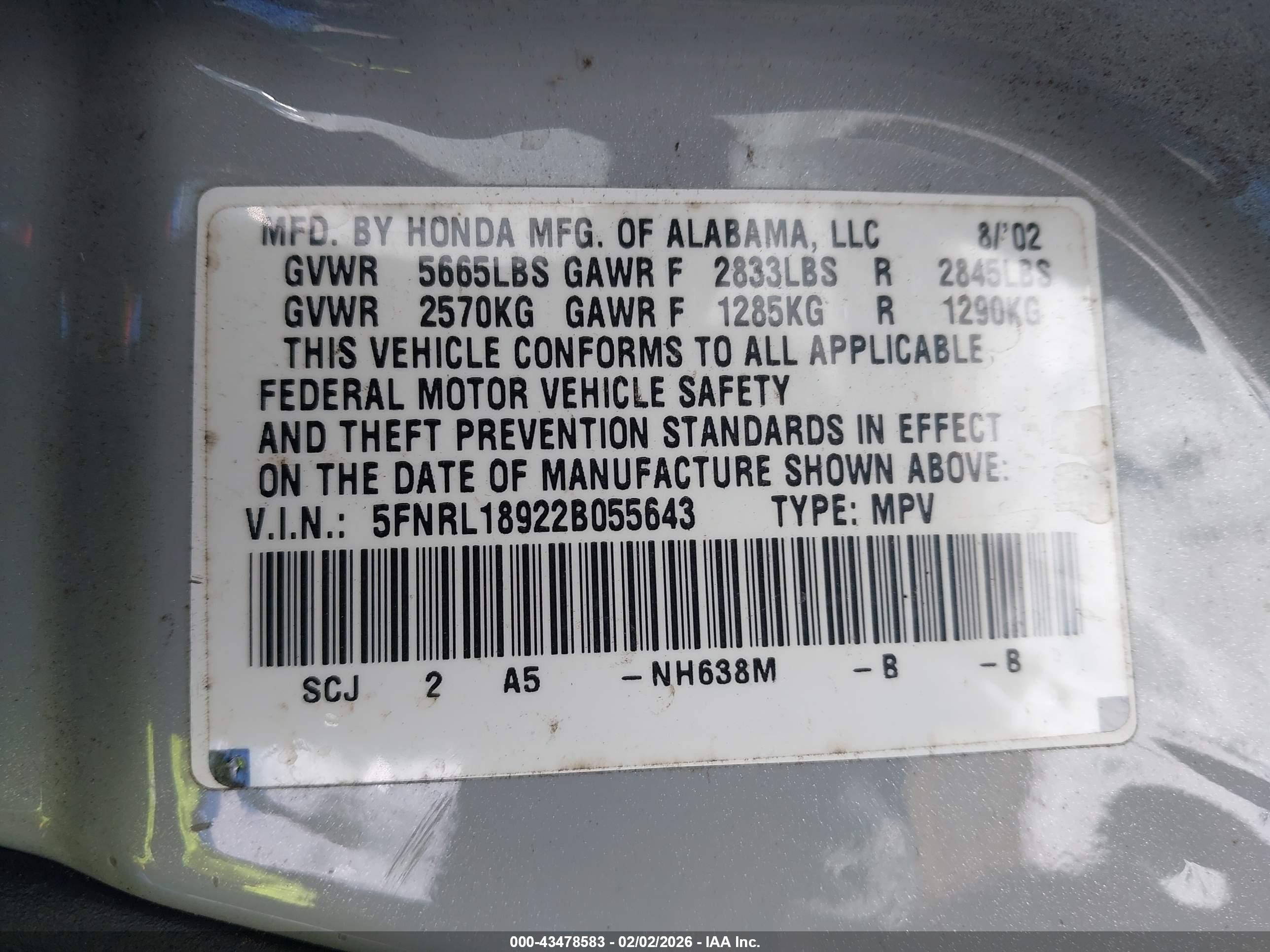 HONDA ODYSSEY image 9