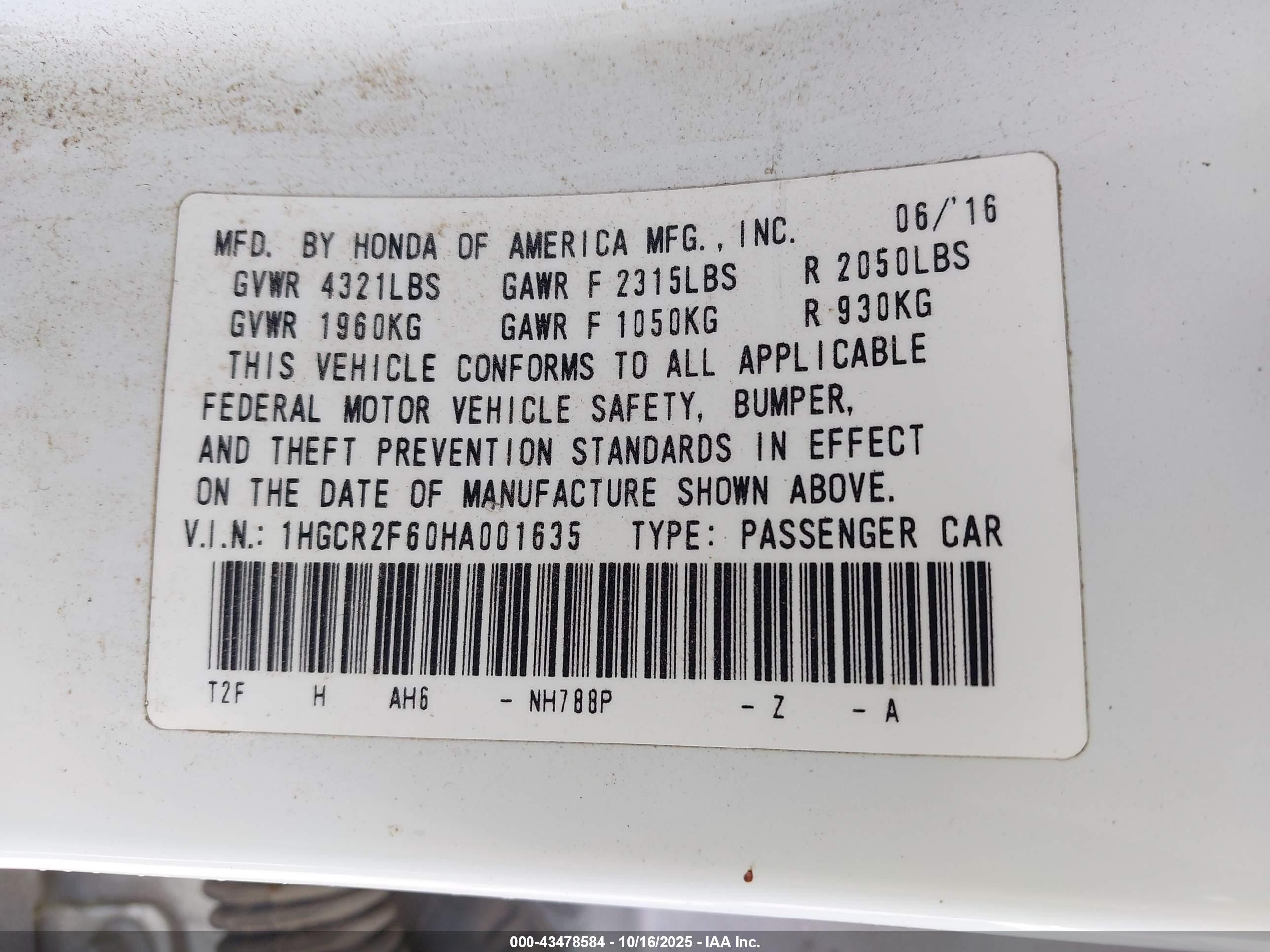 HONDA ACCORD image 9