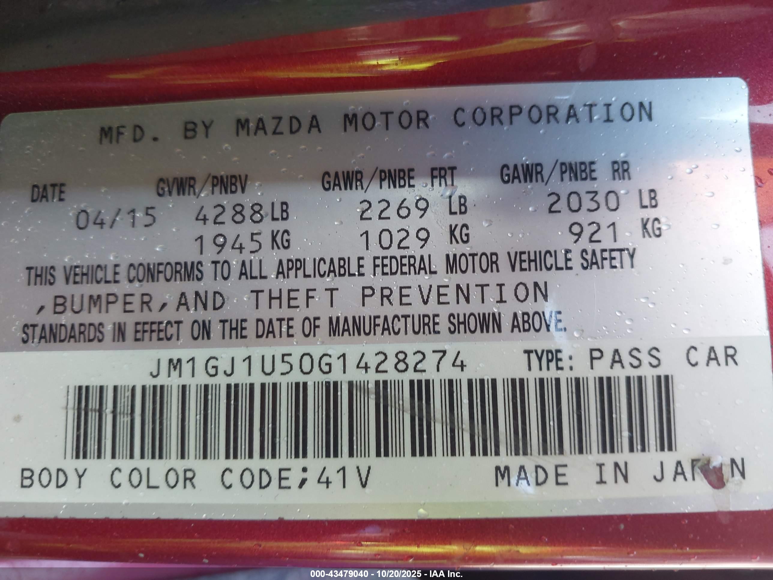 MAZDA MAZDA6 image 9