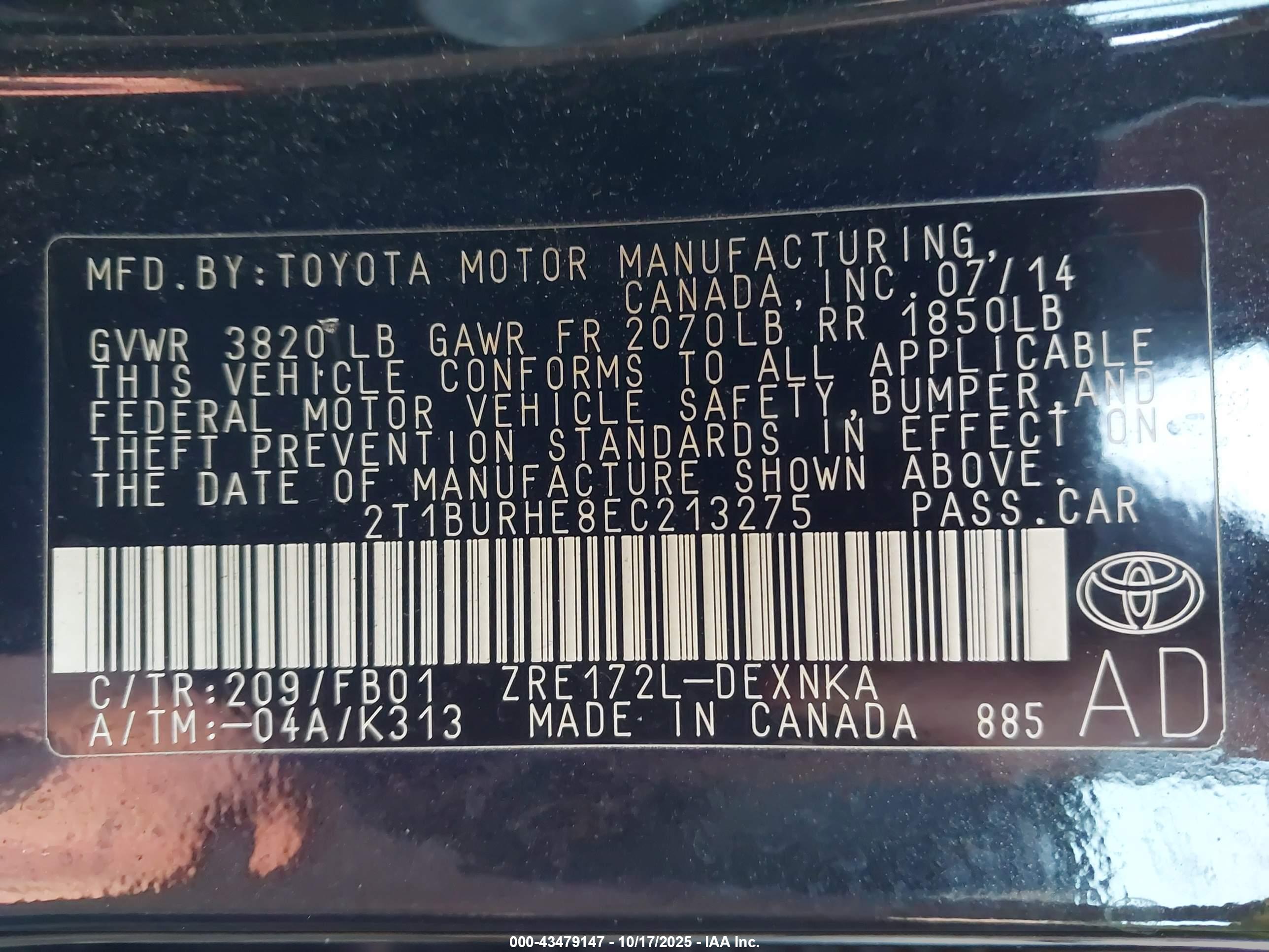 TOYOTA COROLLA image 9