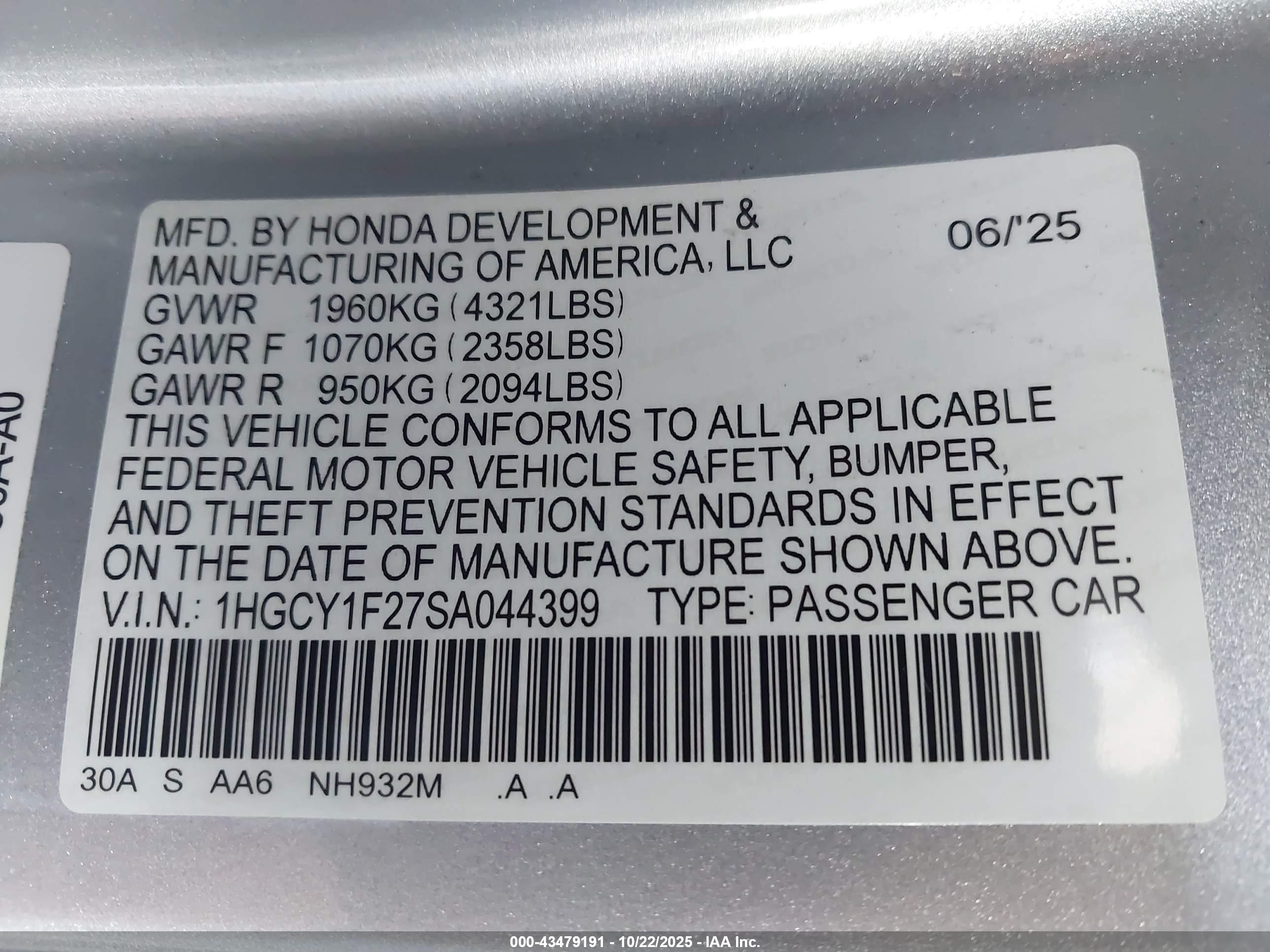HONDA ACCORD image 9