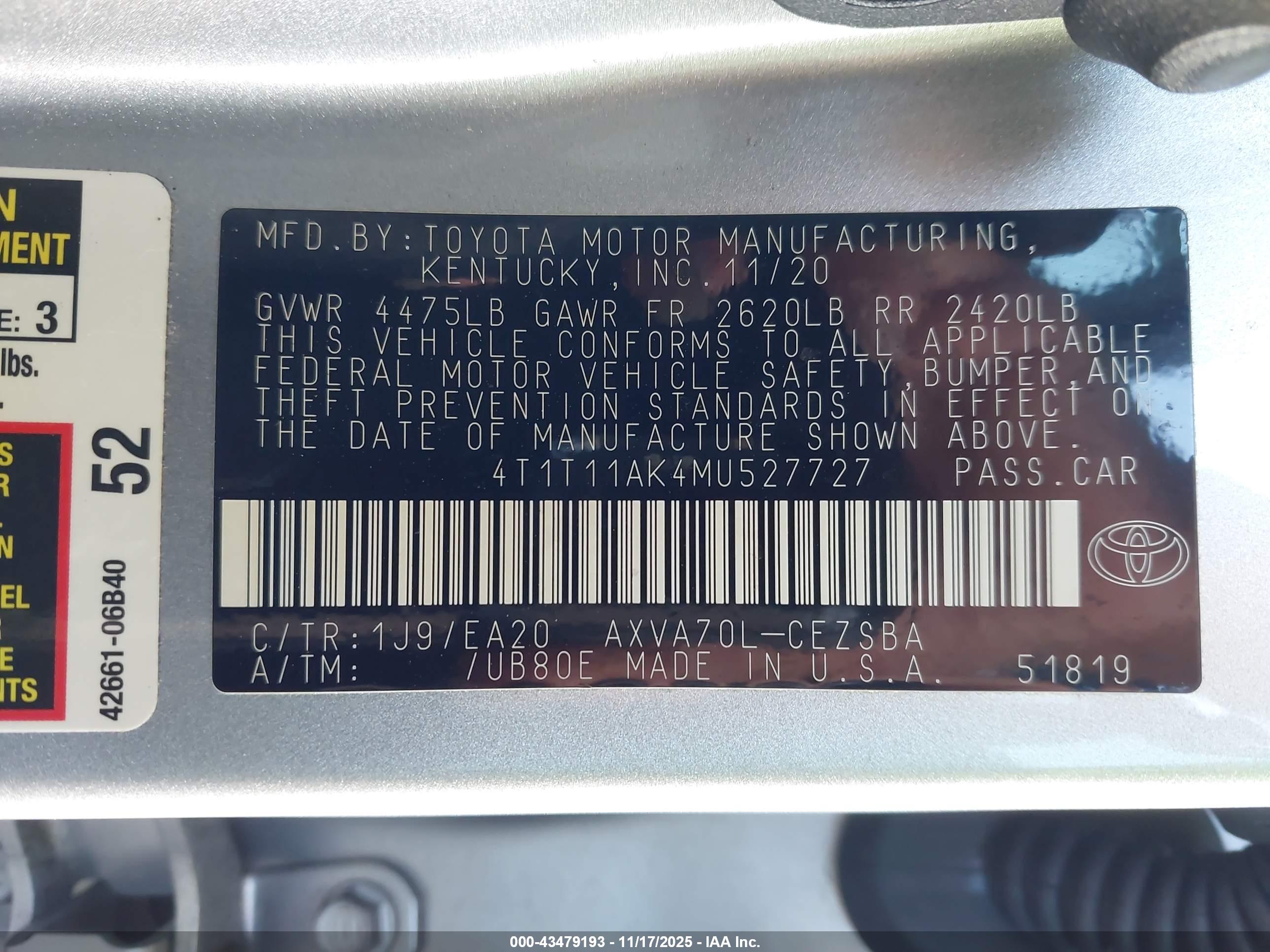 TOYOTA CAMRY image 9