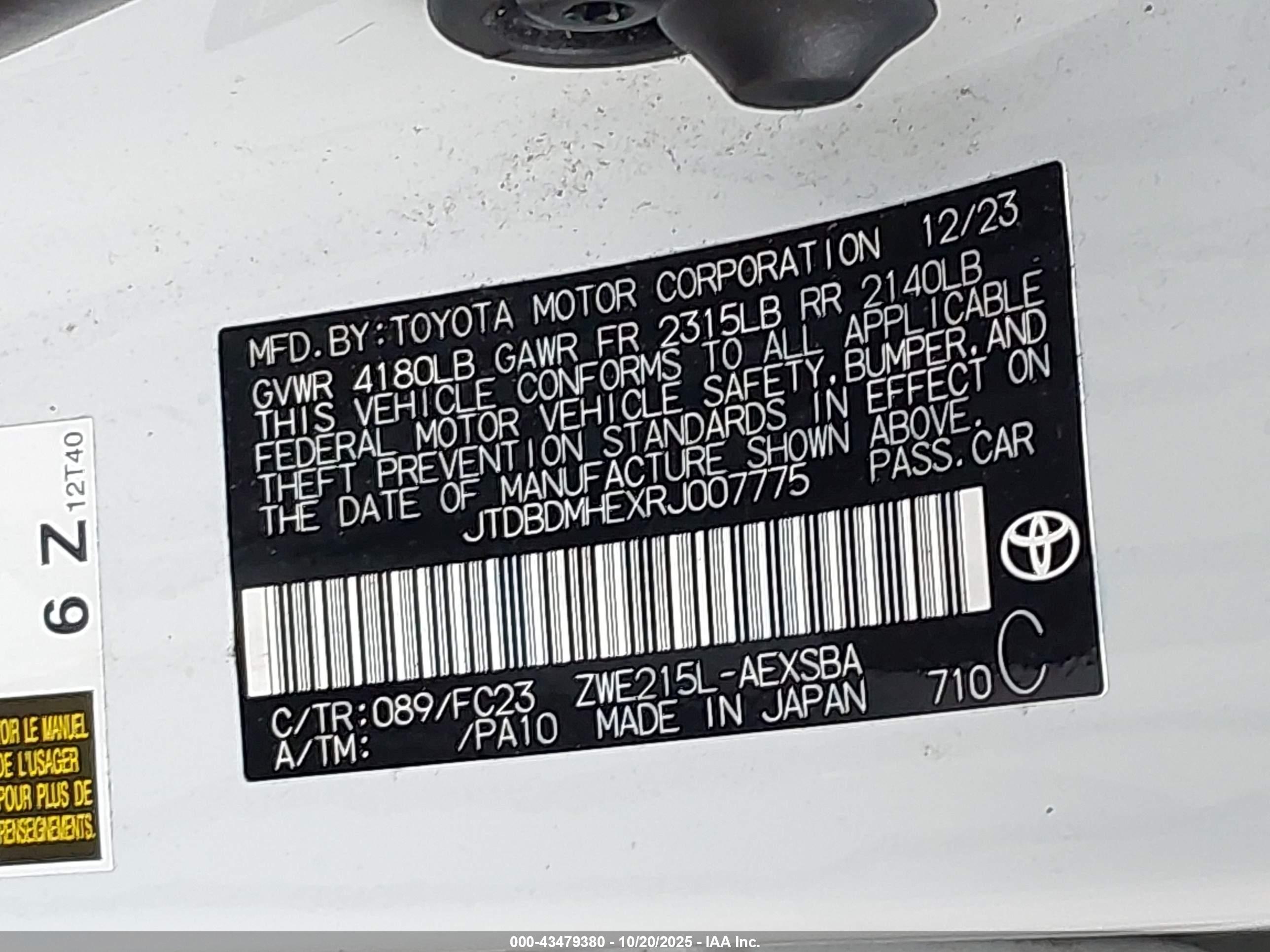 TOYOTA COROLLA image 9