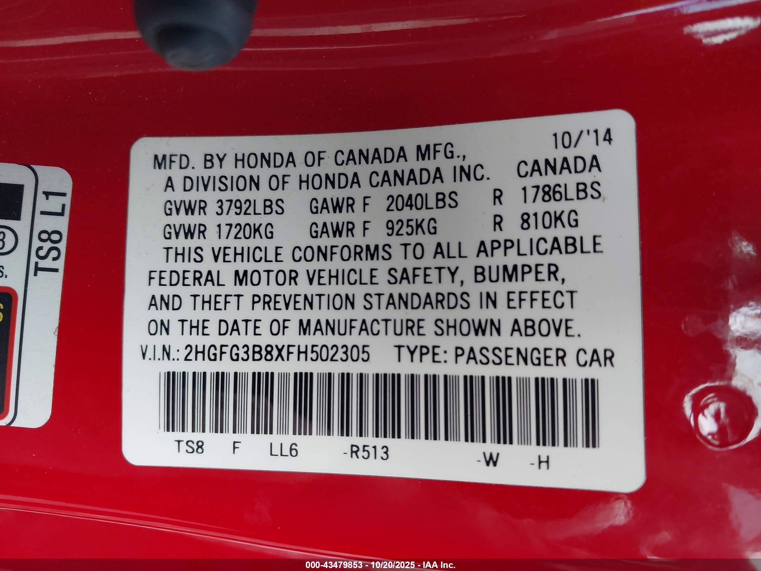 HONDA CIVIC image 9