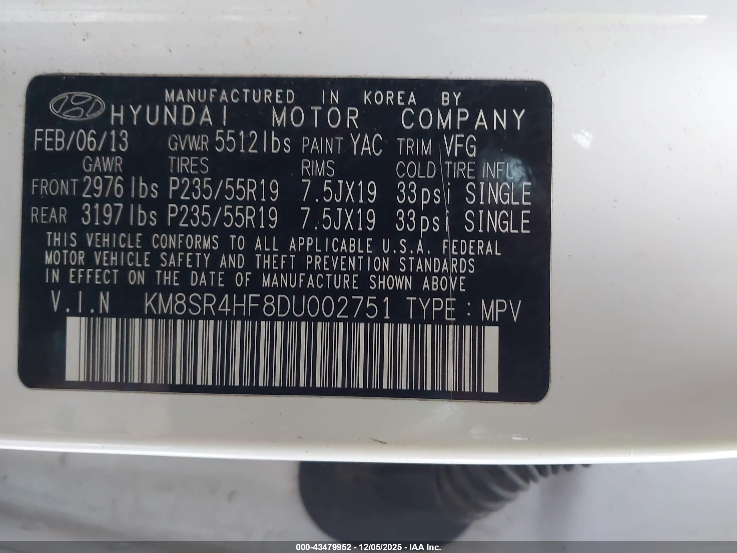 HYUNDAI SANTA image 9