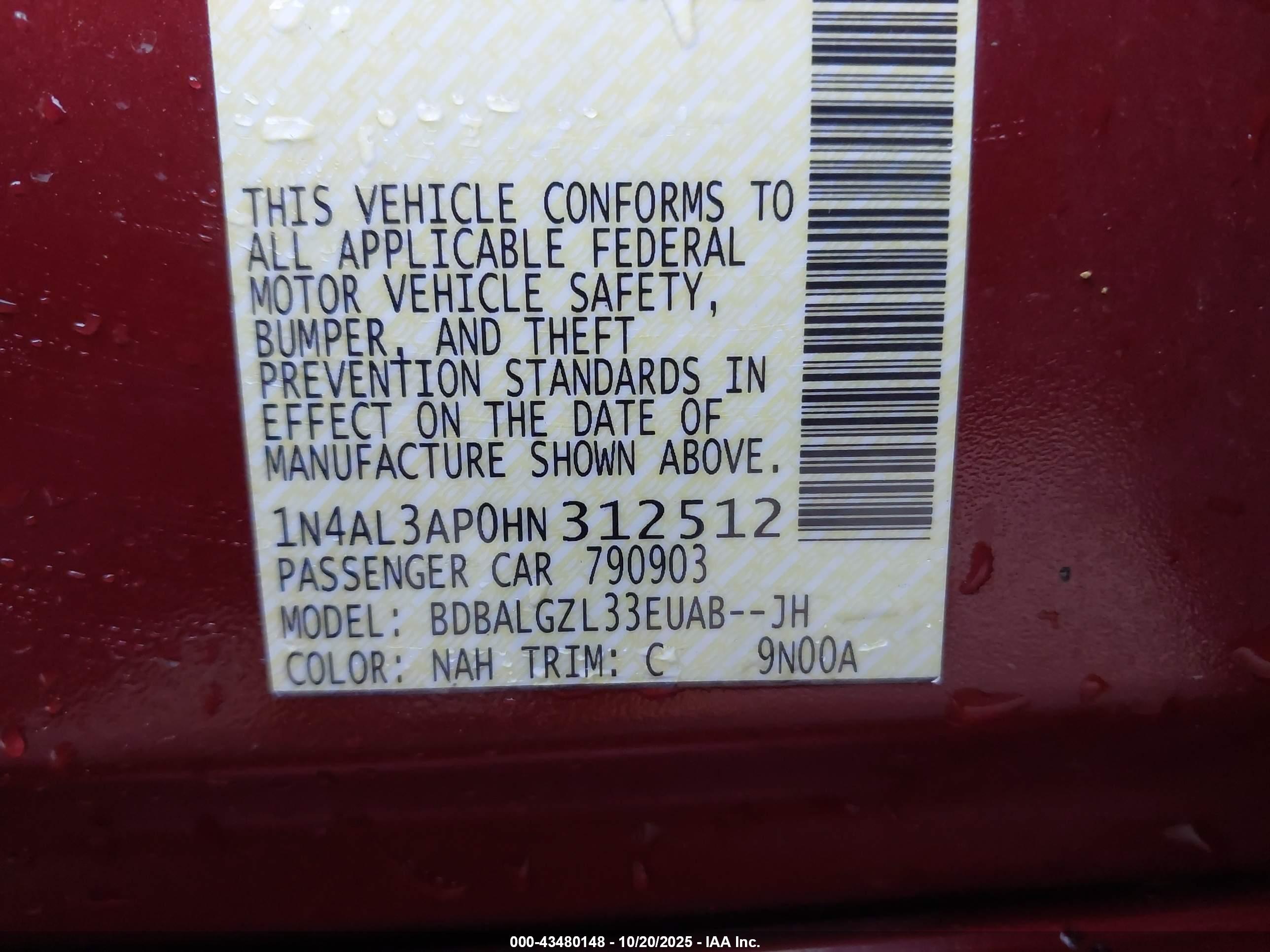 NISSAN ALTIMA image 9