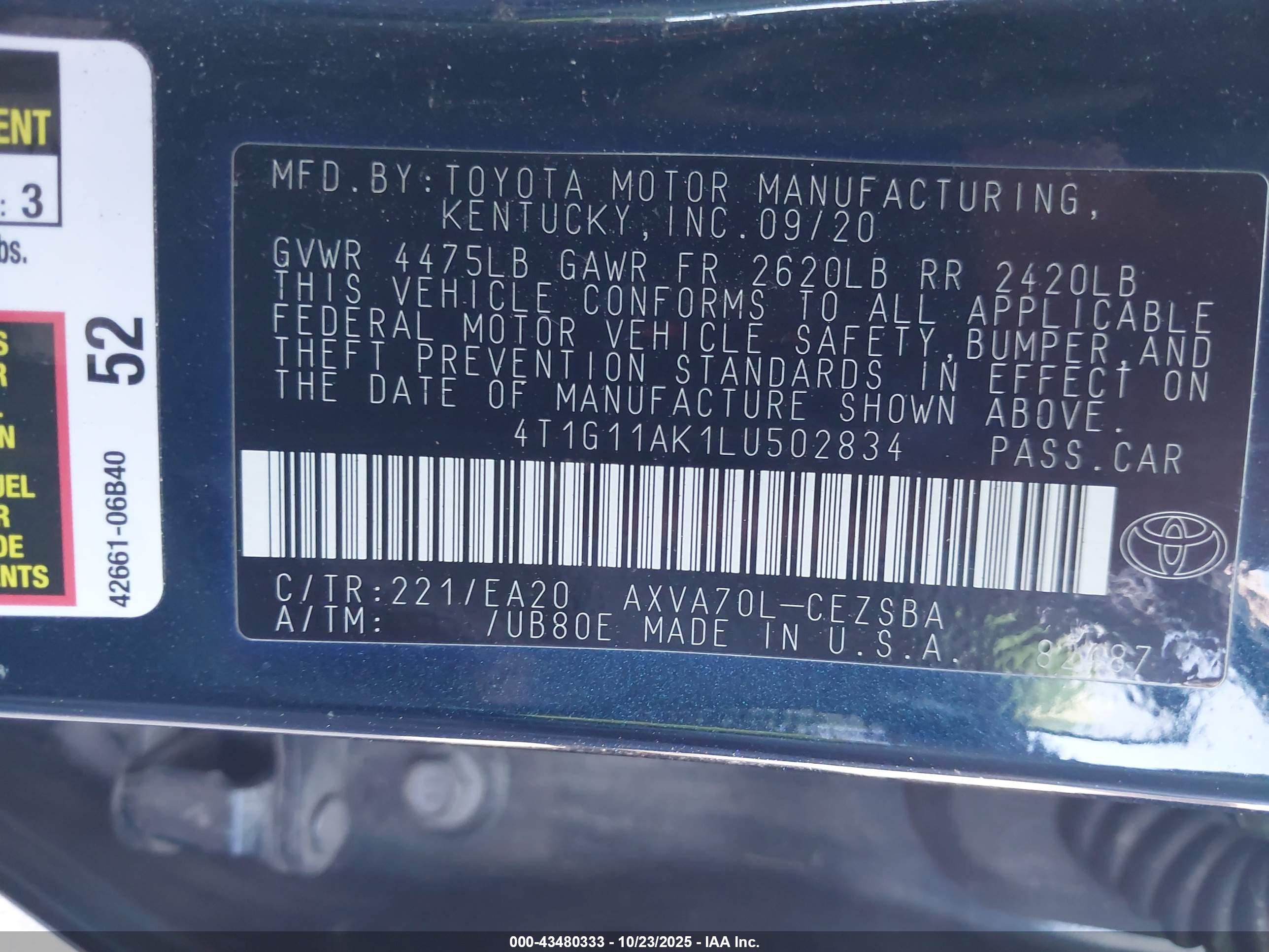 TOYOTA CAMRY image 9