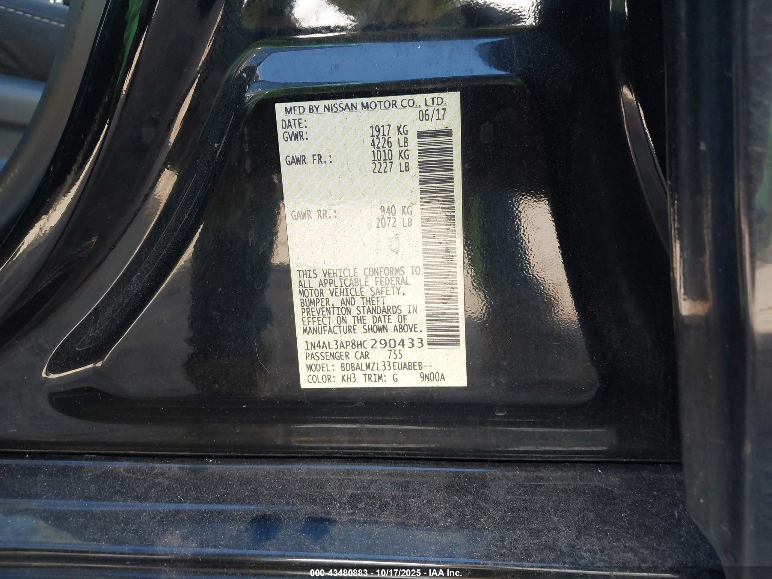 NISSAN ALTIMA image 9