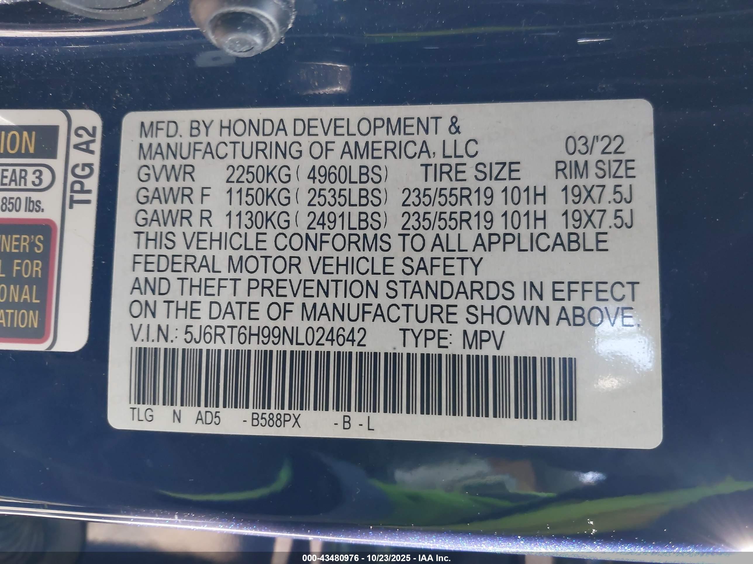 HONDA CR-V image 9