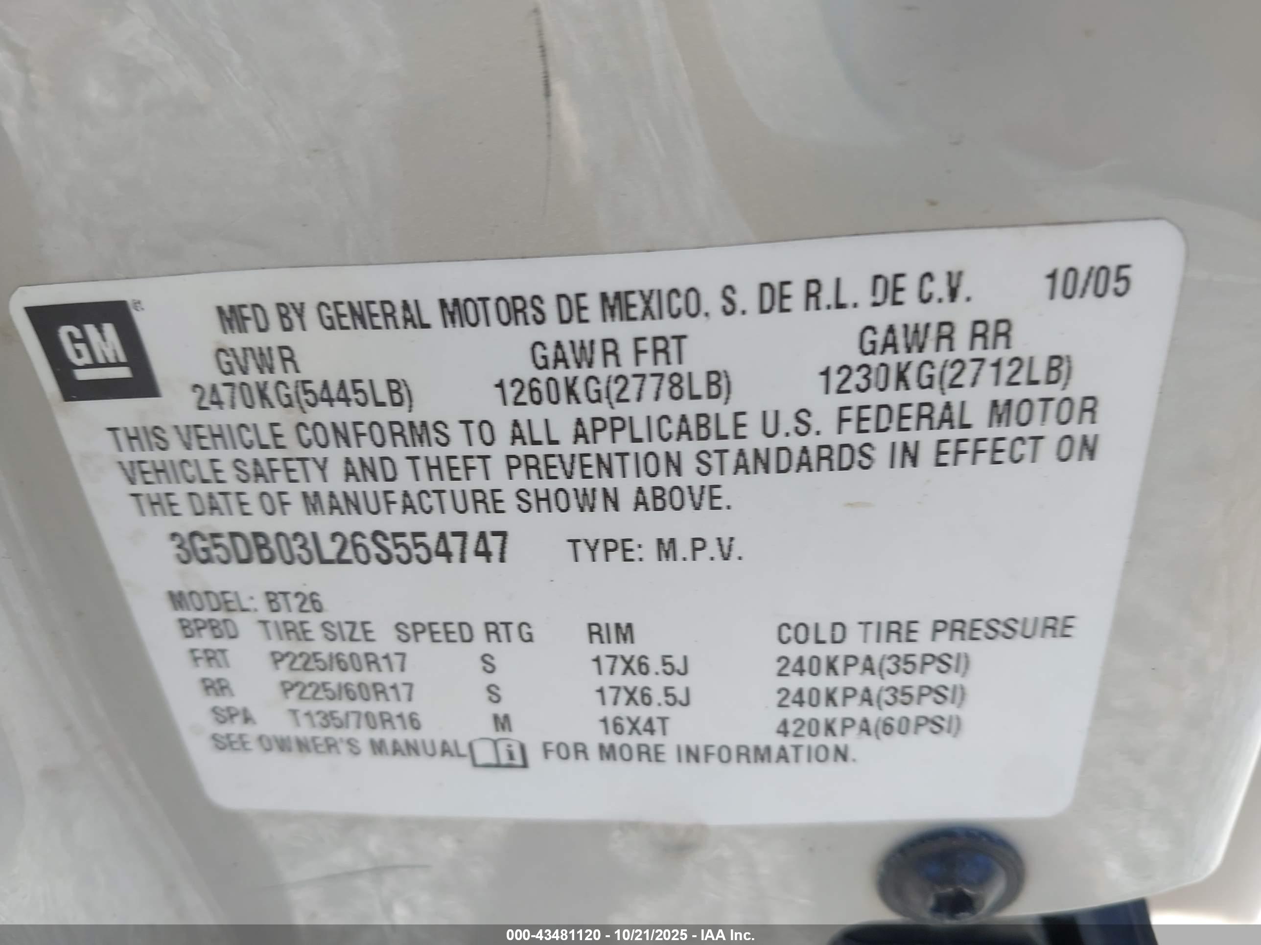 BUICK RENDEZVOUS image 9