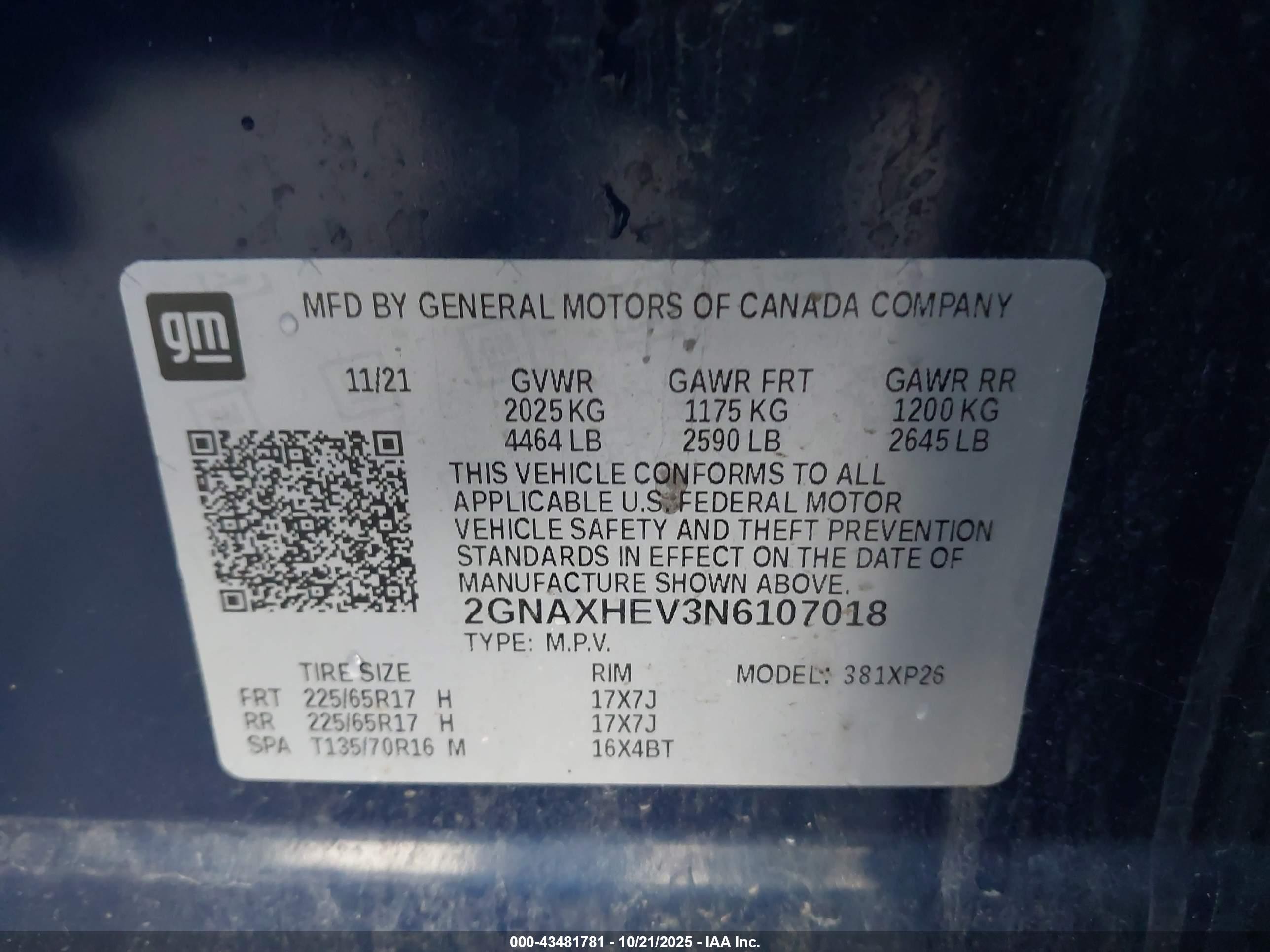 CHEVROLET EQUINOX image 9
