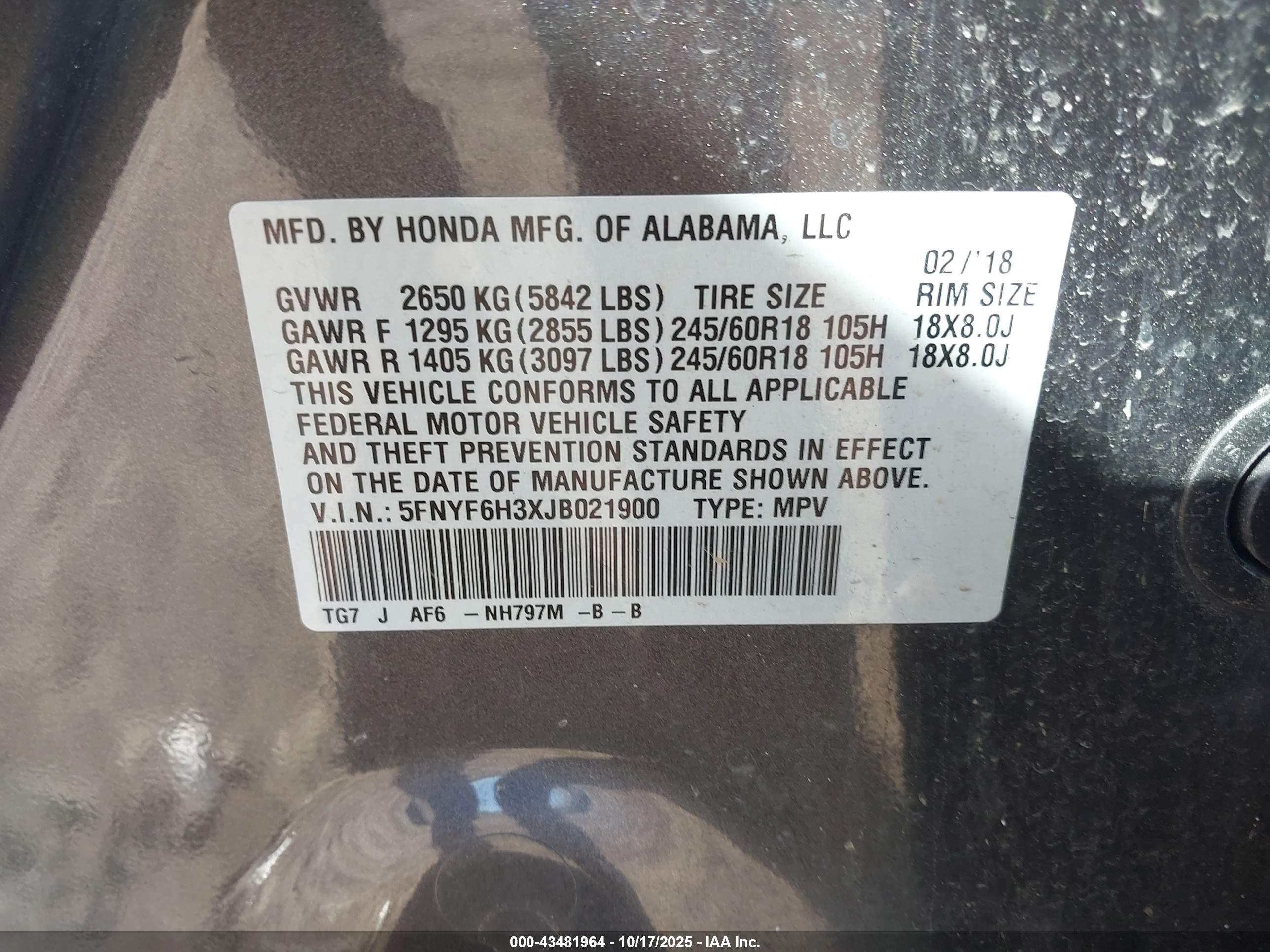 HONDA PILOT image 9