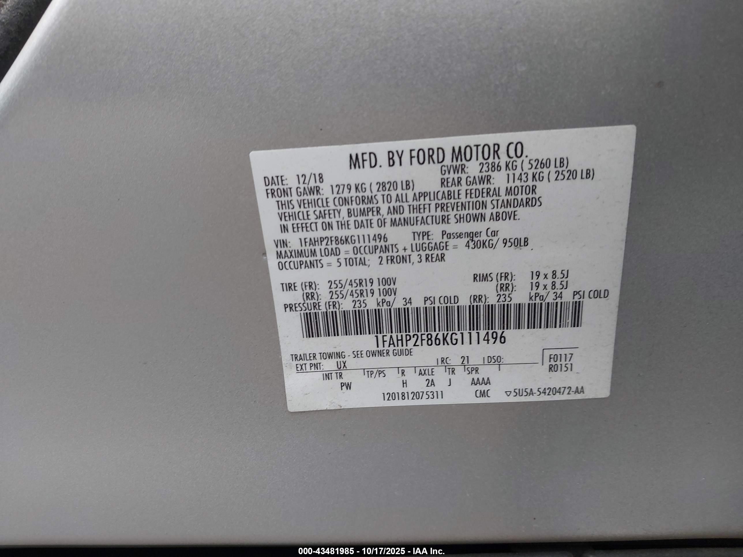 FORD TAURUS image 9