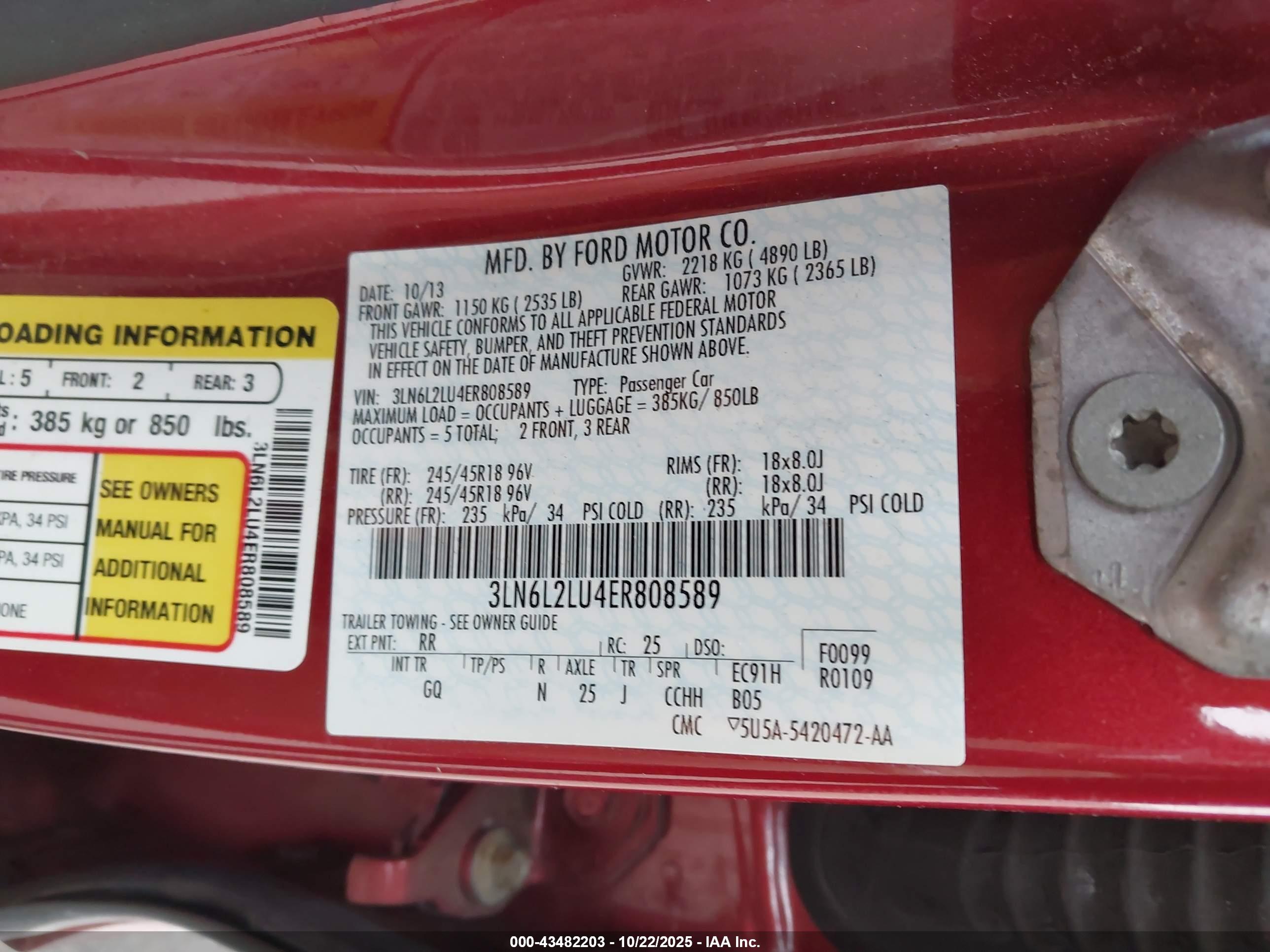 LINCOLN MKZ image 9
