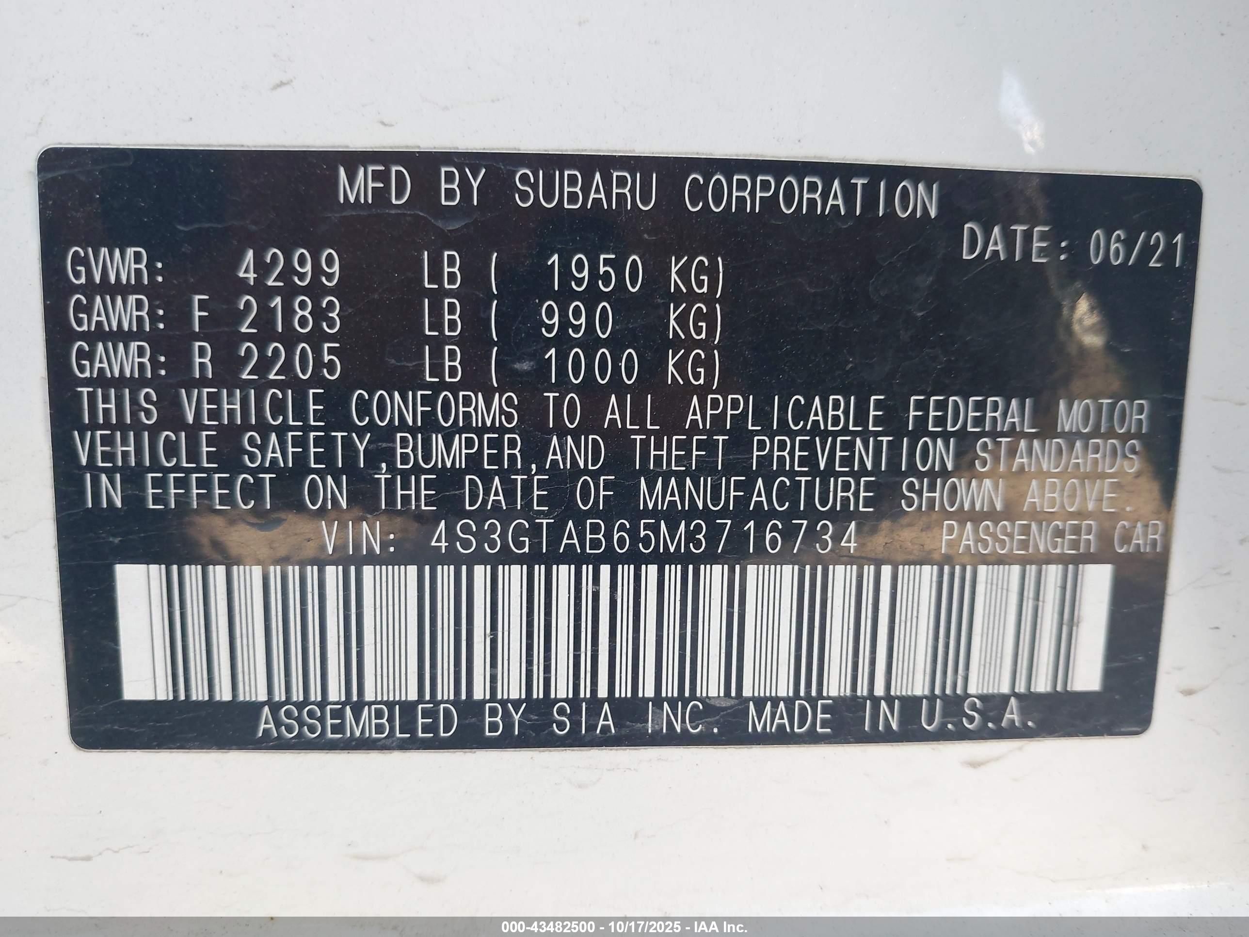 SUBARU IMPREZA image 9