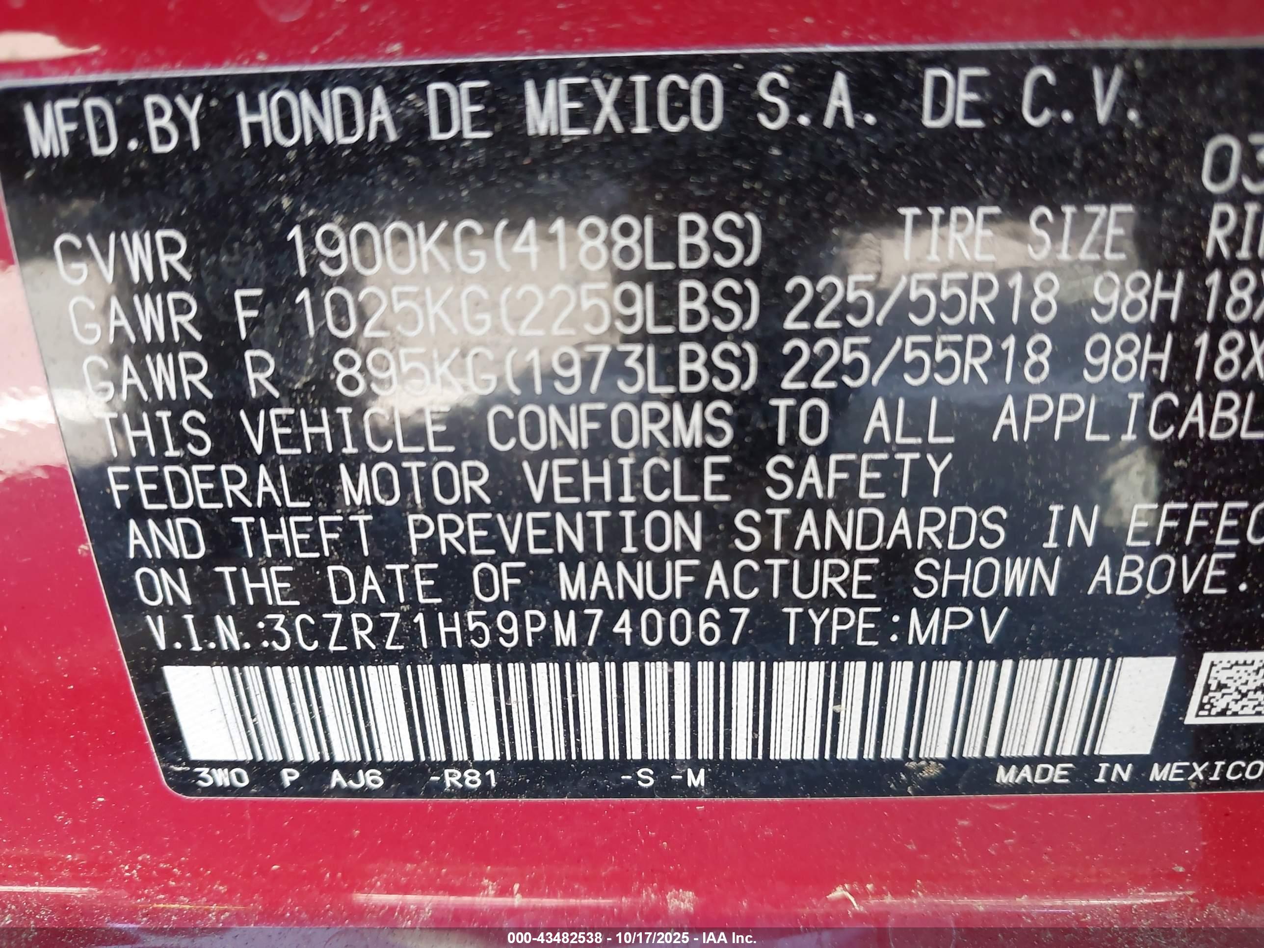 HONDA HR-V image 9
