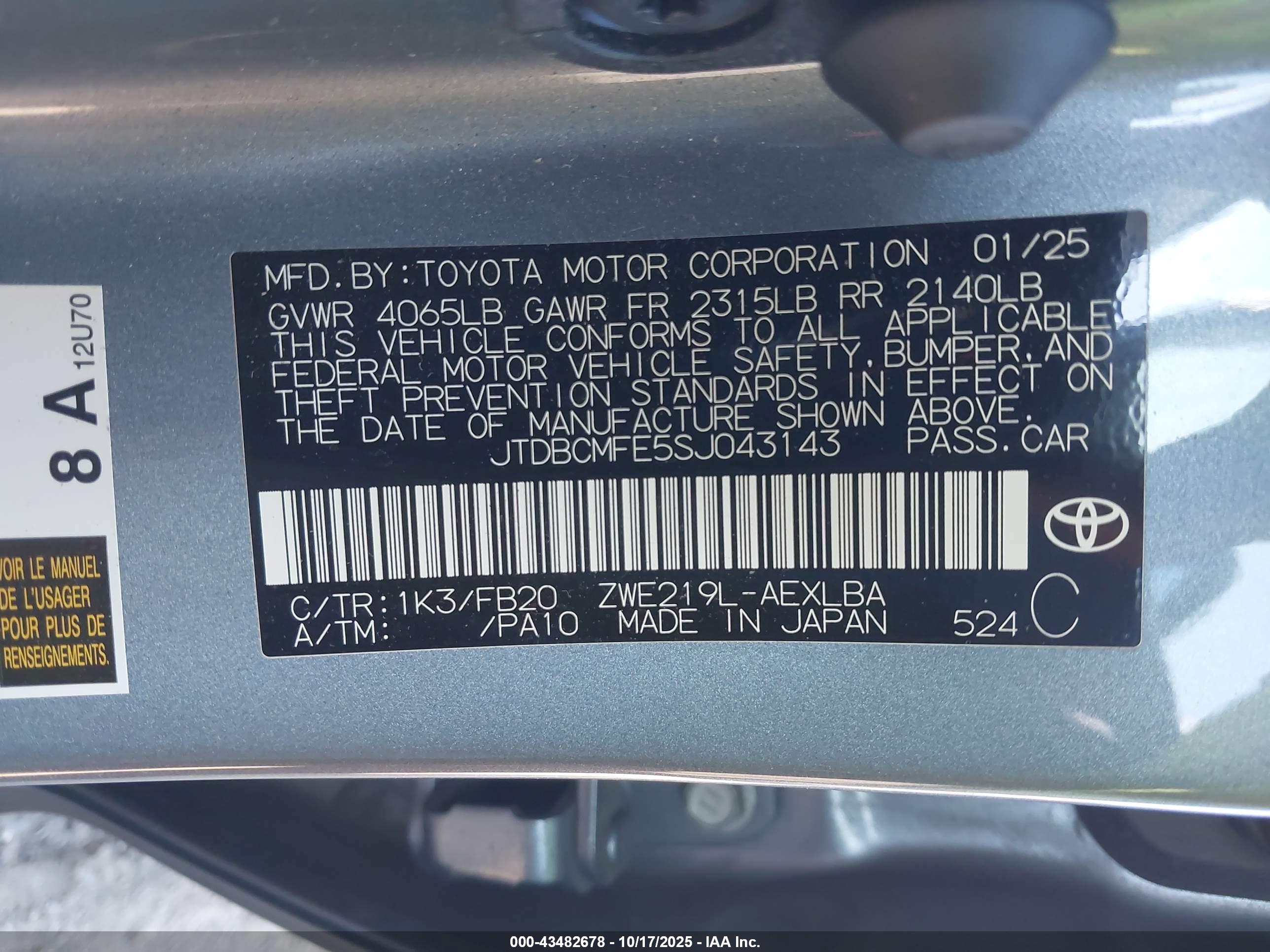 TOYOTA COROLLA image 9