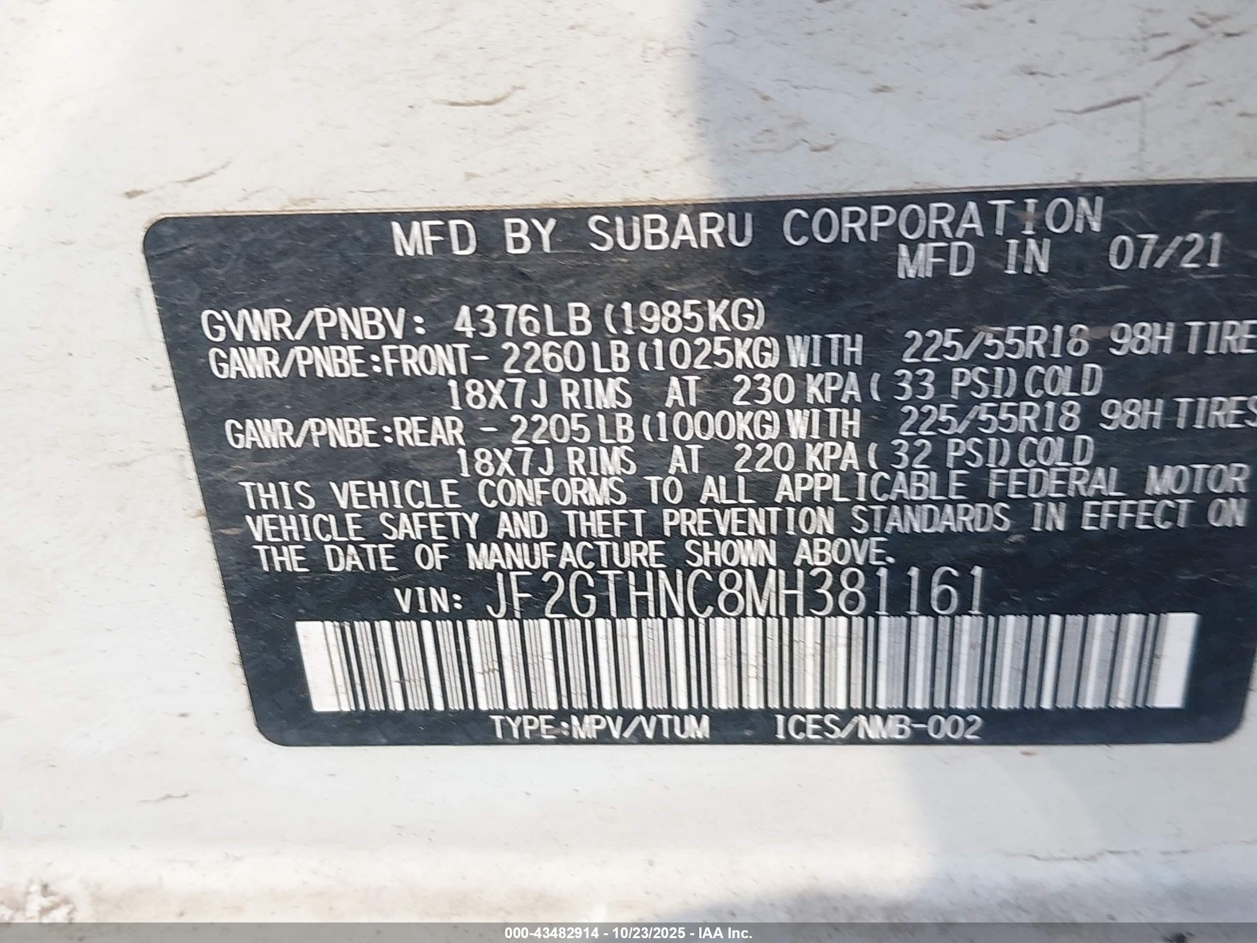SUBARU CROSSTREK image 9