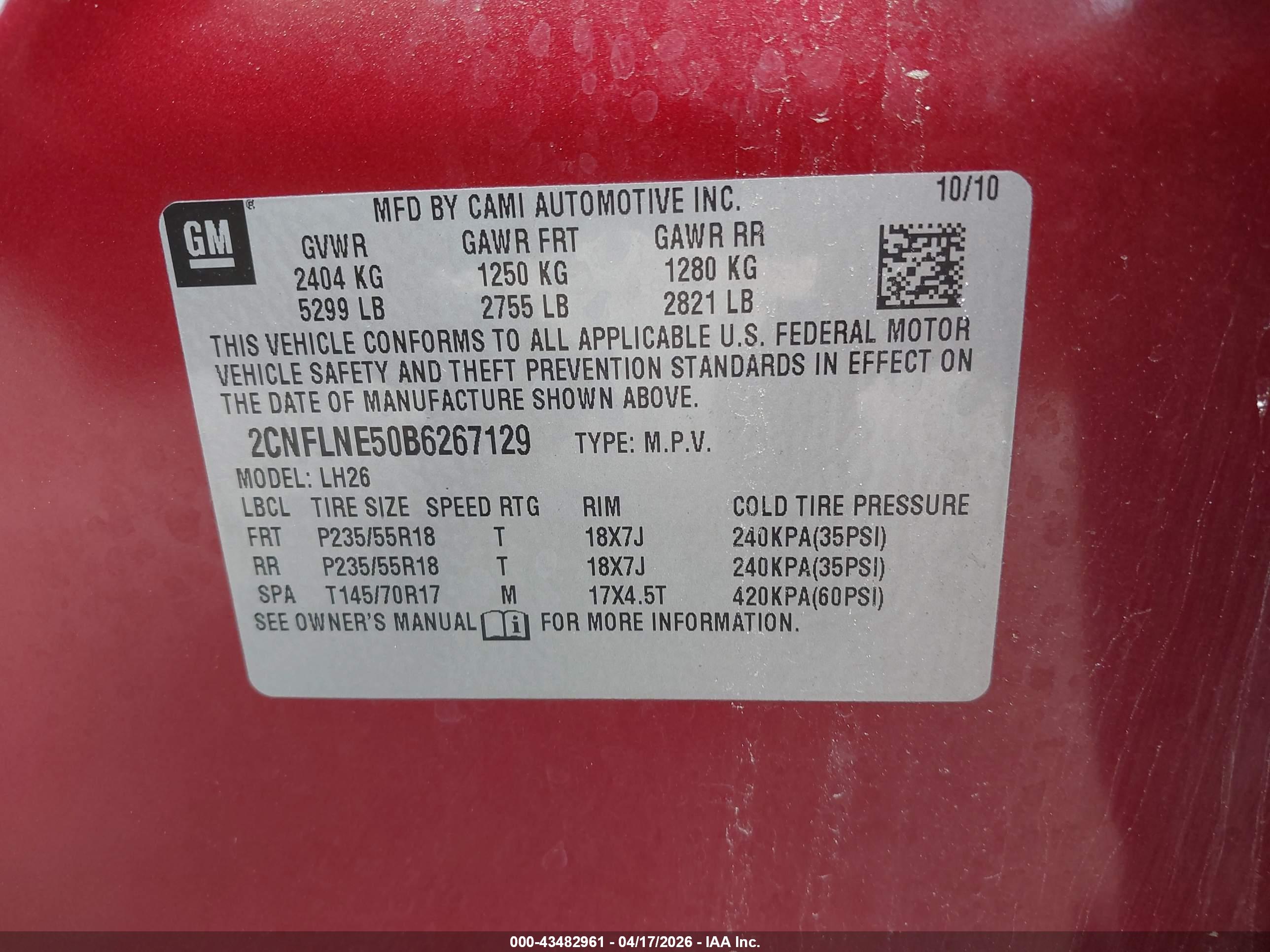 CHEVROLET EQUINOX image 9