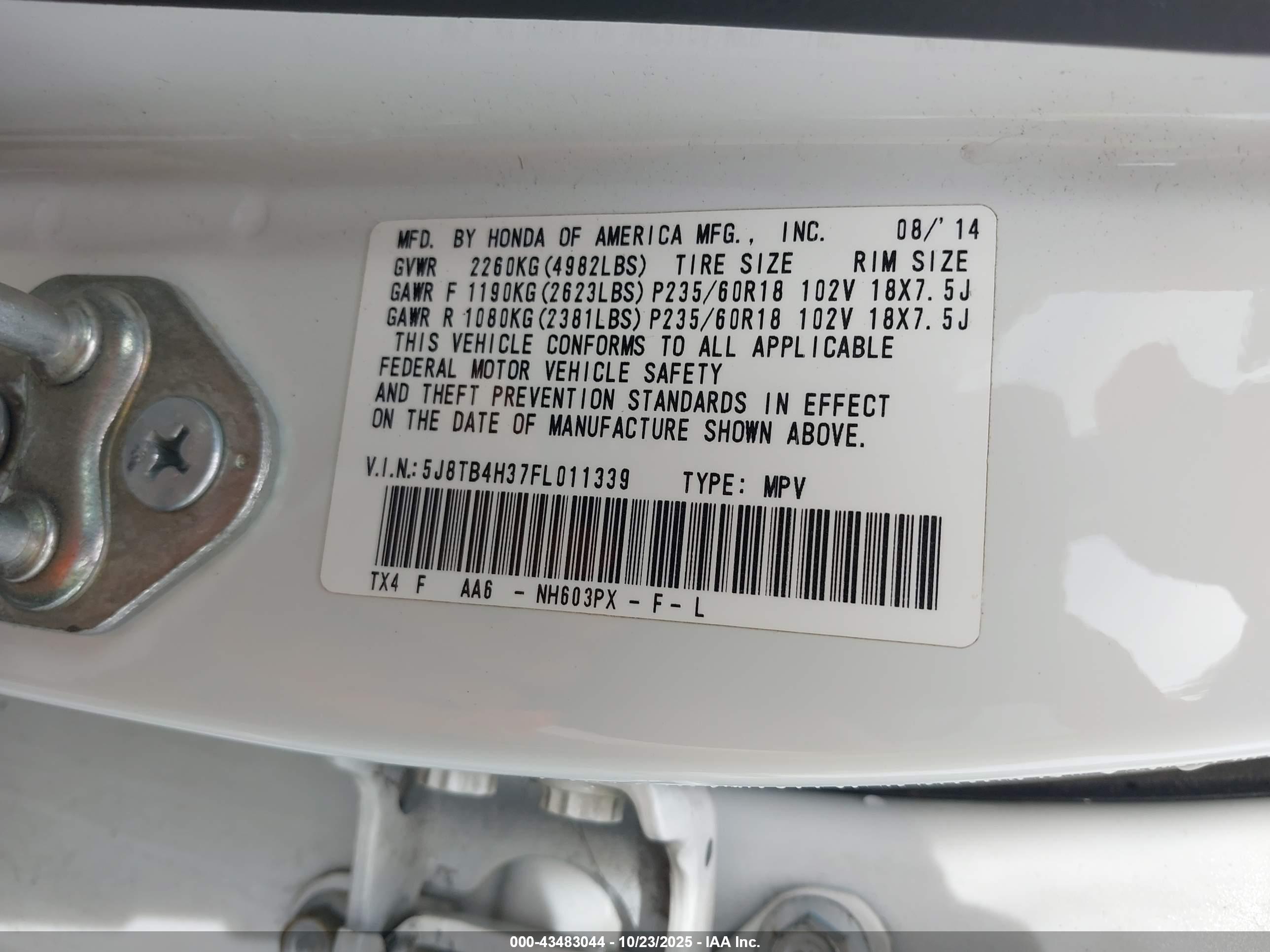 ACURA RDX image 9
