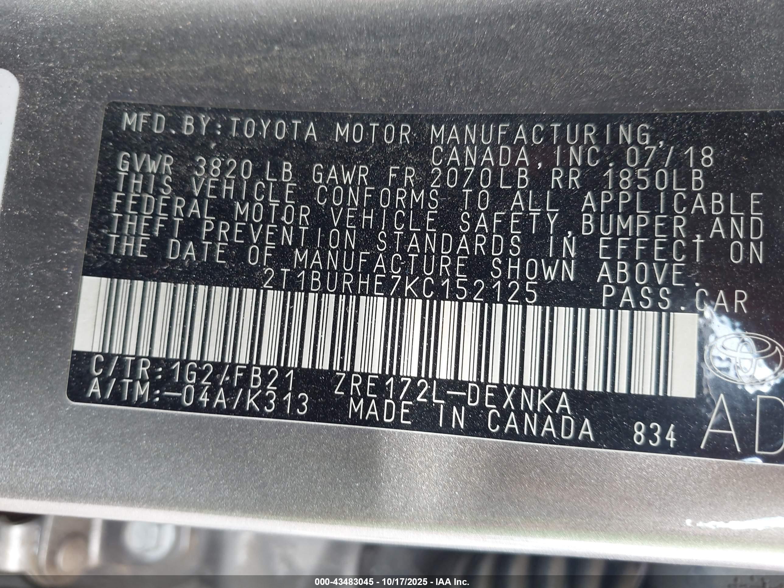 TOYOTA COROLLA image 9