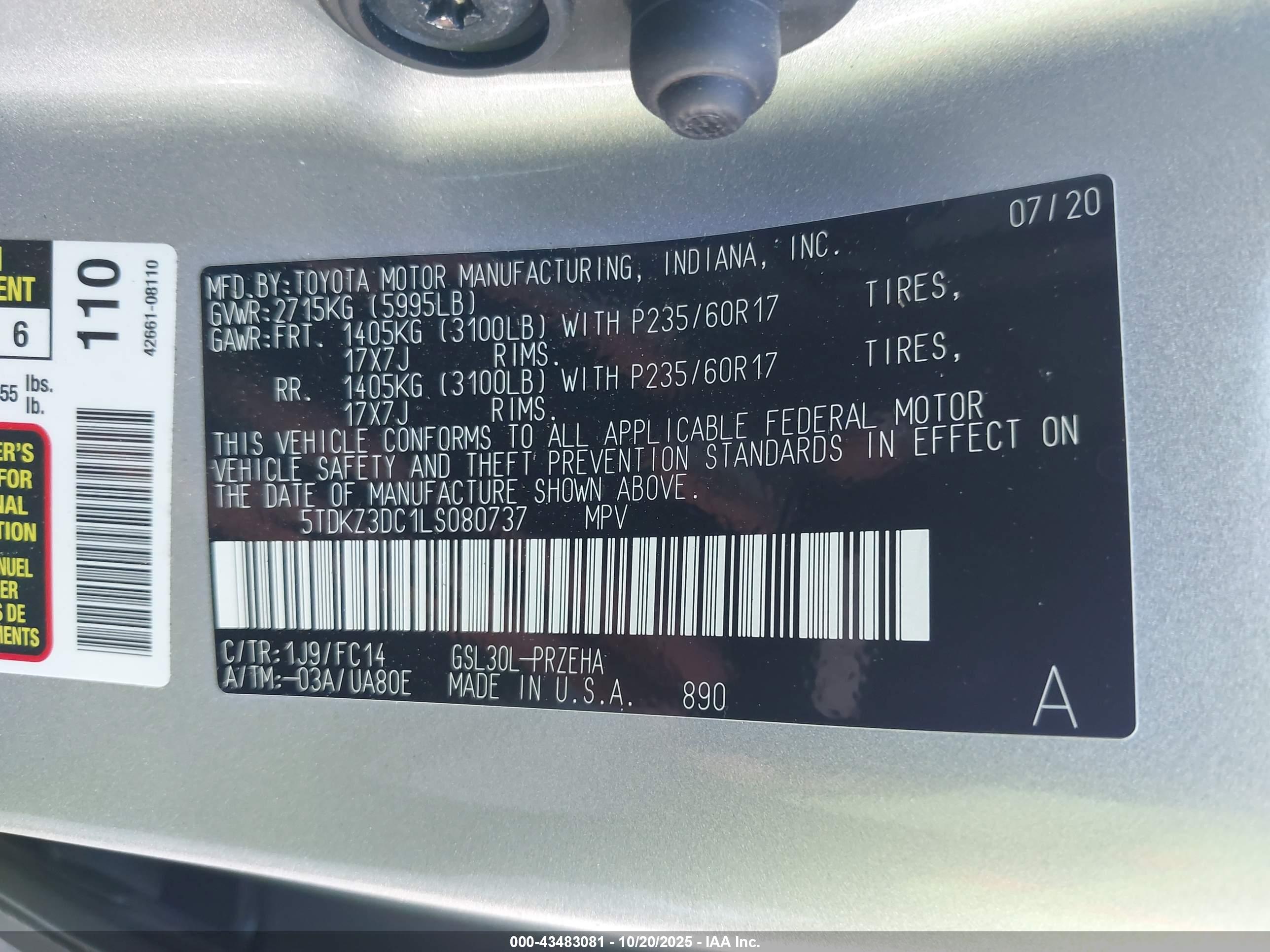 TOYOTA SIENNA image 9
