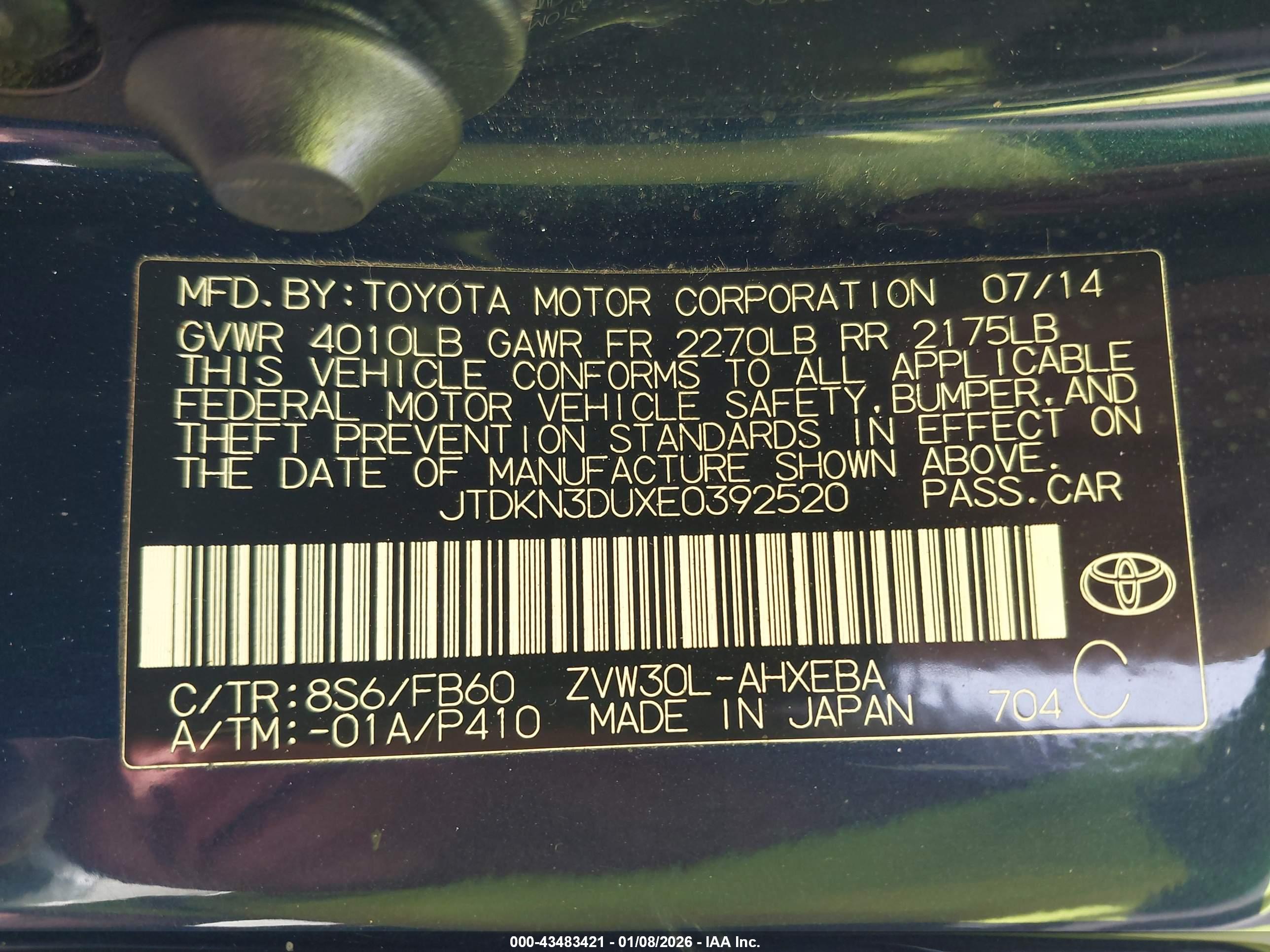 TOYOTA PRIUS image 9