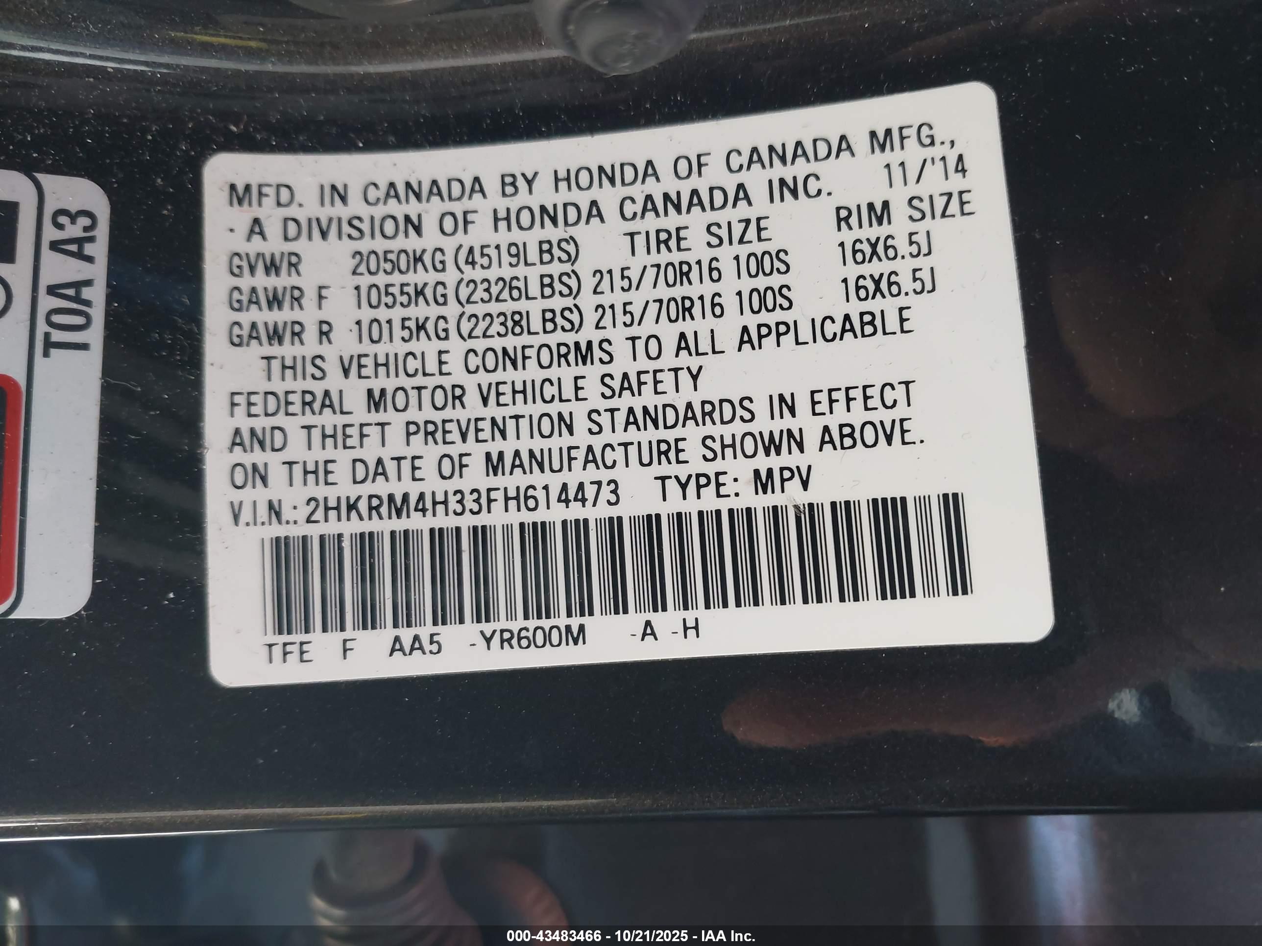 HONDA CR-V image 9